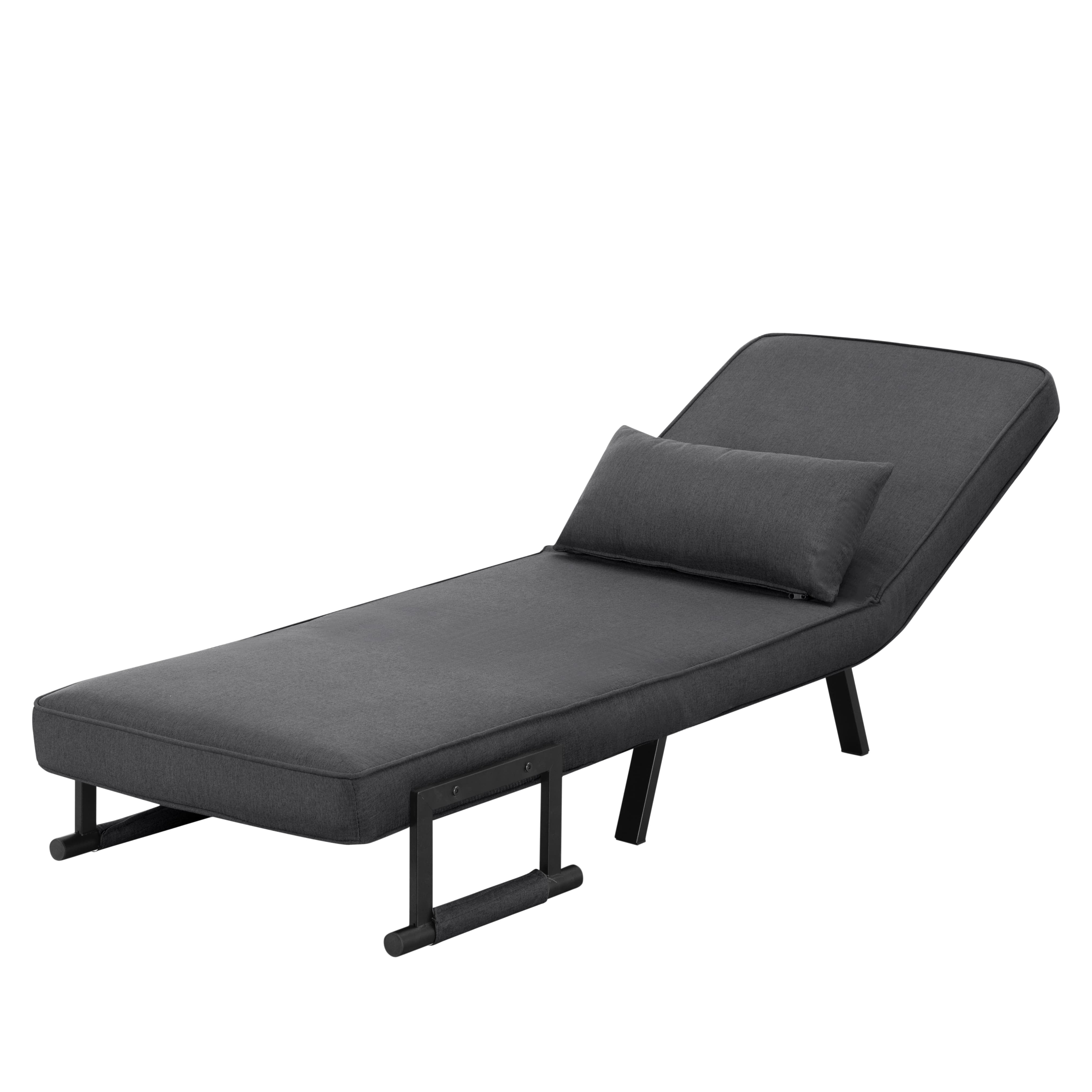 BSHTI 26”Folding Arm Chair Lounge 4-in-1, Convertible Sofa Bed, Modern Sofa Bed,for Small Spaces,Living Room,Guest Room,Office(Dark Gray) - Image 38