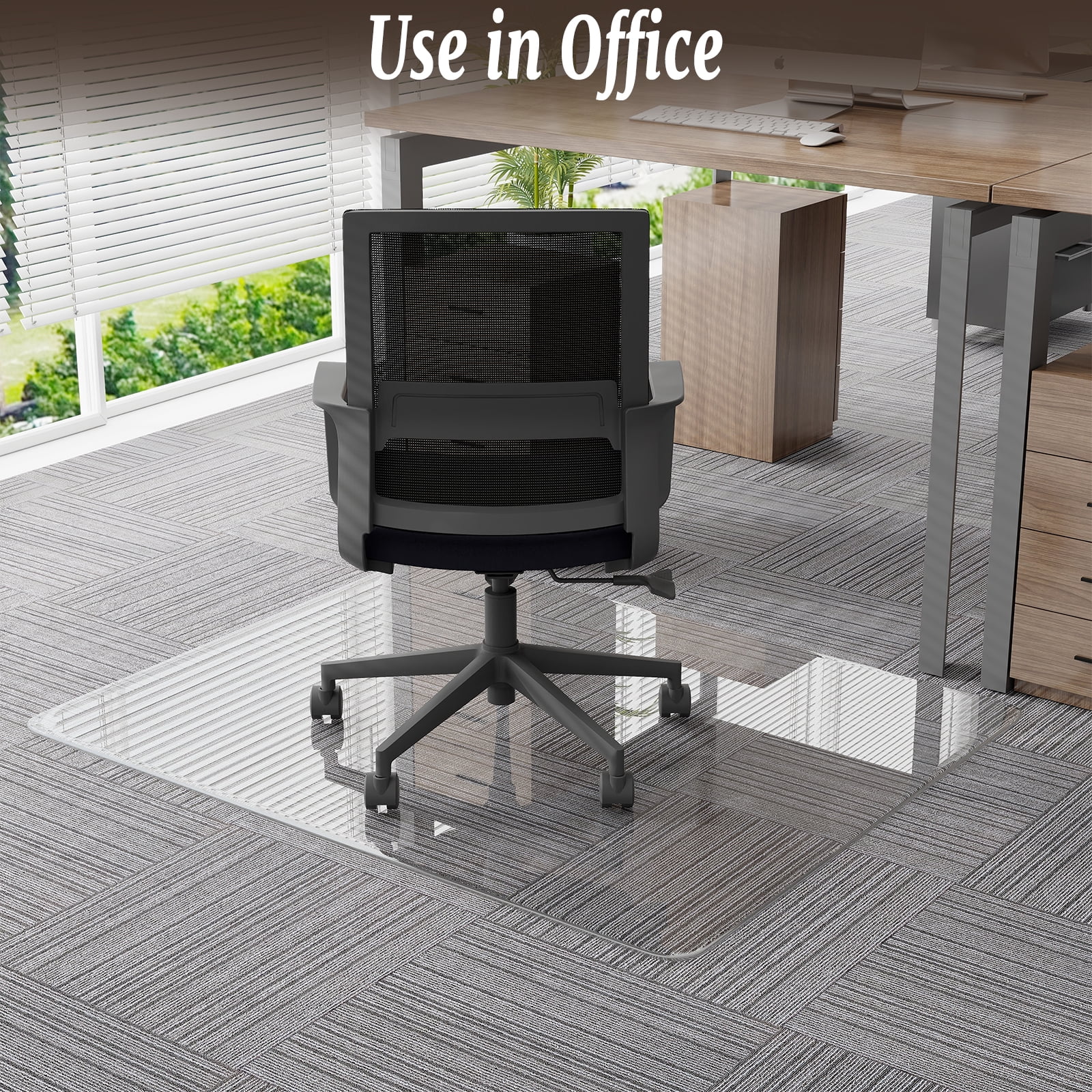 Anyrose 34"x46" Tempered Glass Office Chair Mat - Image 2