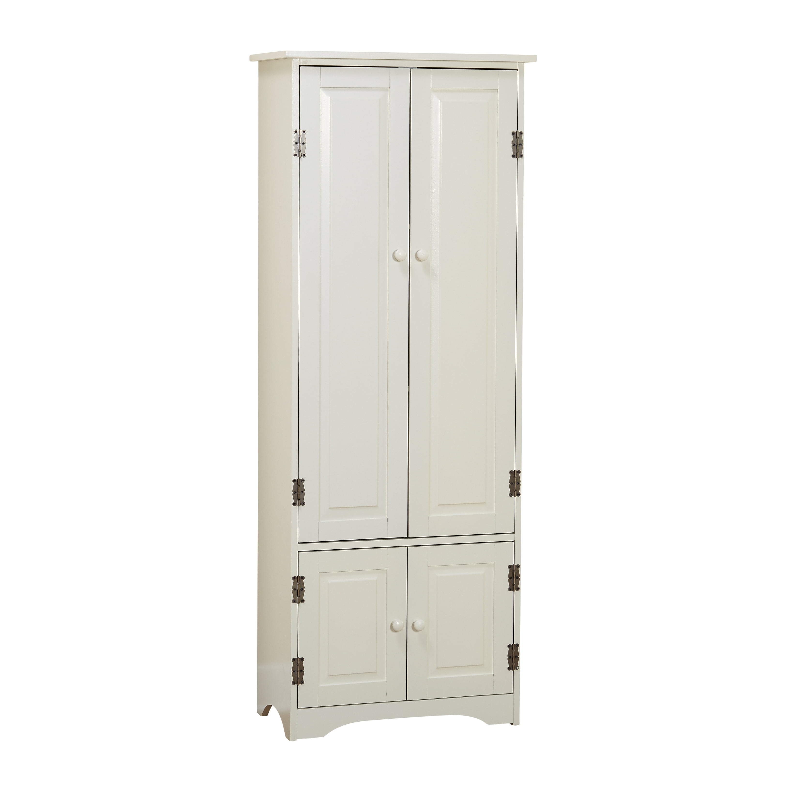 Simple Living Aston Modern Farmhouse Extra-Tall Cabinet Antique White - Image 2