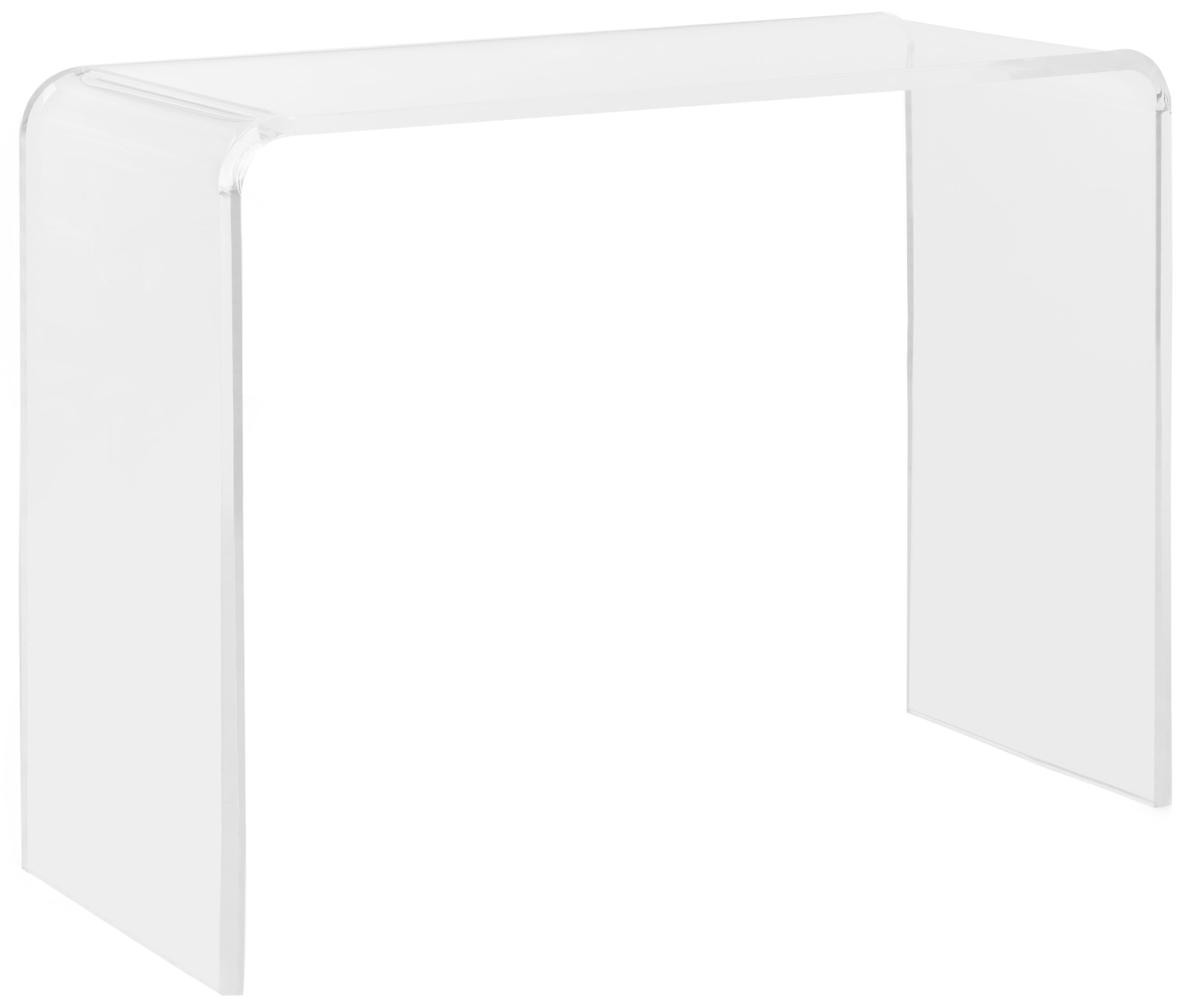 SAFAVIEH Atka Modern Glam Acrylic Console Table, Clear - Image 3