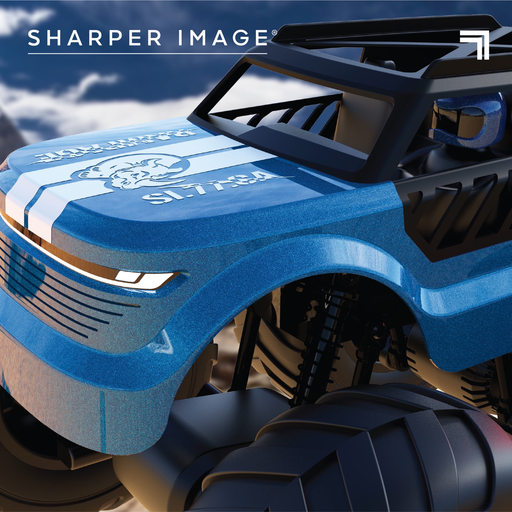 Sharper Image® Rampage Renegade Remote Control Off-Road Truck, All-Terrain Driving with Full-Control Steering & Oversized Tires - Image 8