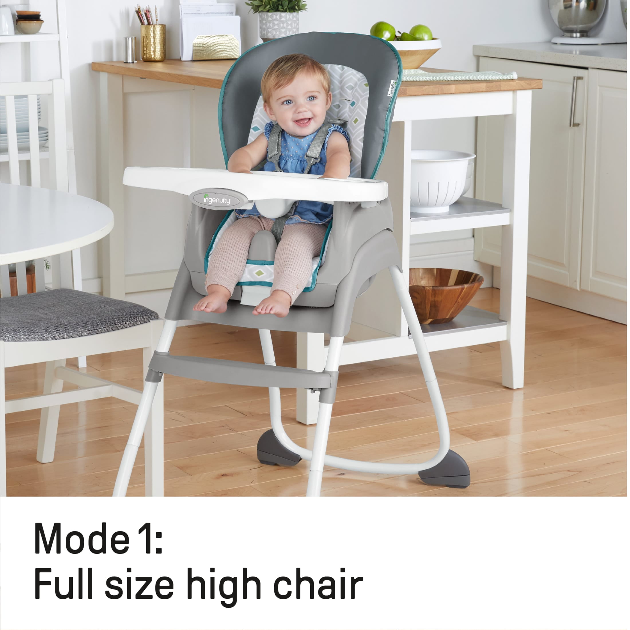 Ingenuity Trio 3-in-1 High Chair, Toddler Chair, and Booster, For Ages 6 Months and Up, Unisex - Nash - Image 8