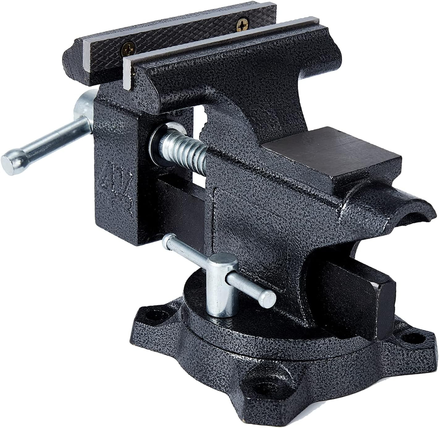 Gloppers Black Bench Vises, 4-1/2"Jaw Width with Swivel Base Table Vise Clamps - Image 6