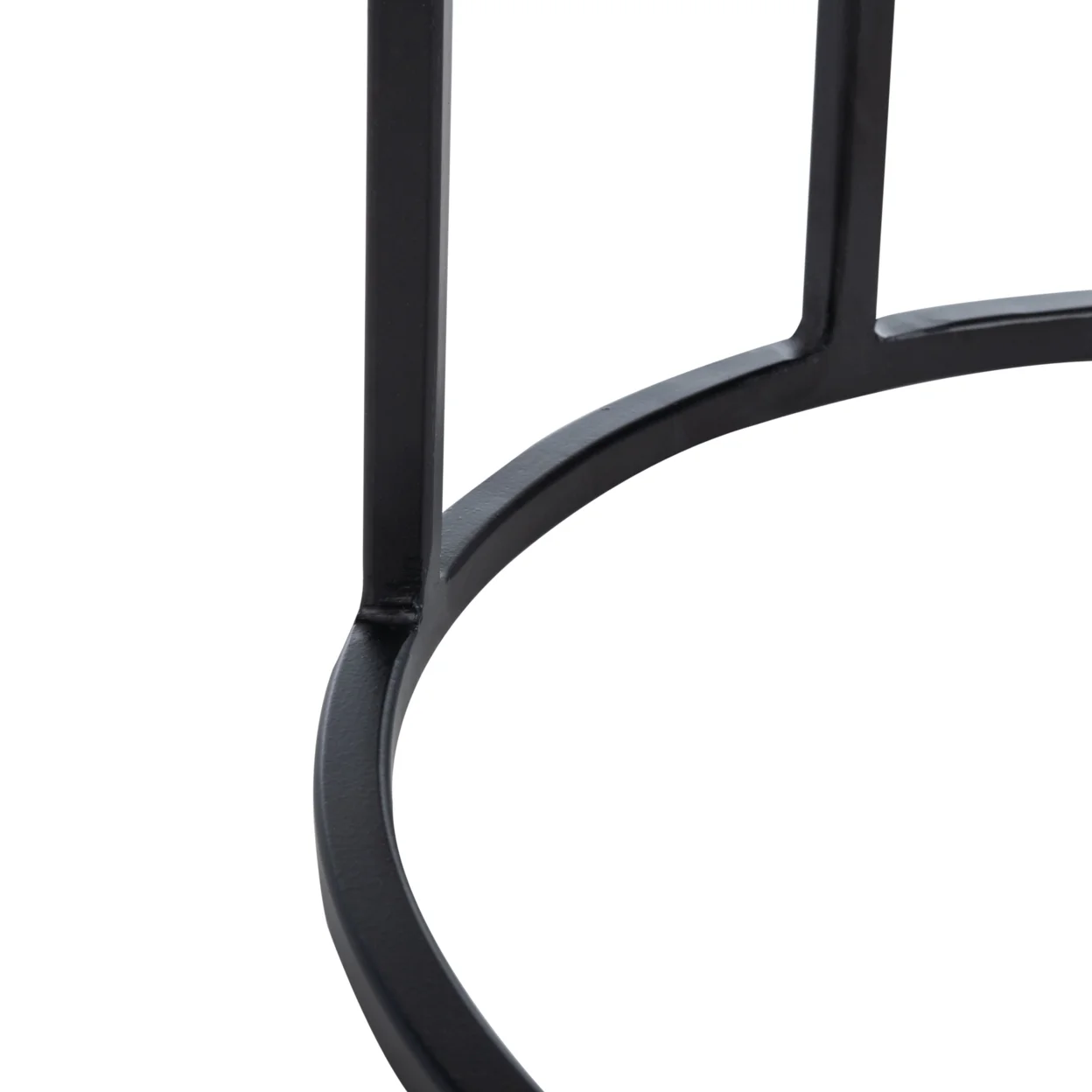 SAFAVIEH Gemma Modern Abstract Agate Corner Side Table, White Marble - Image 2