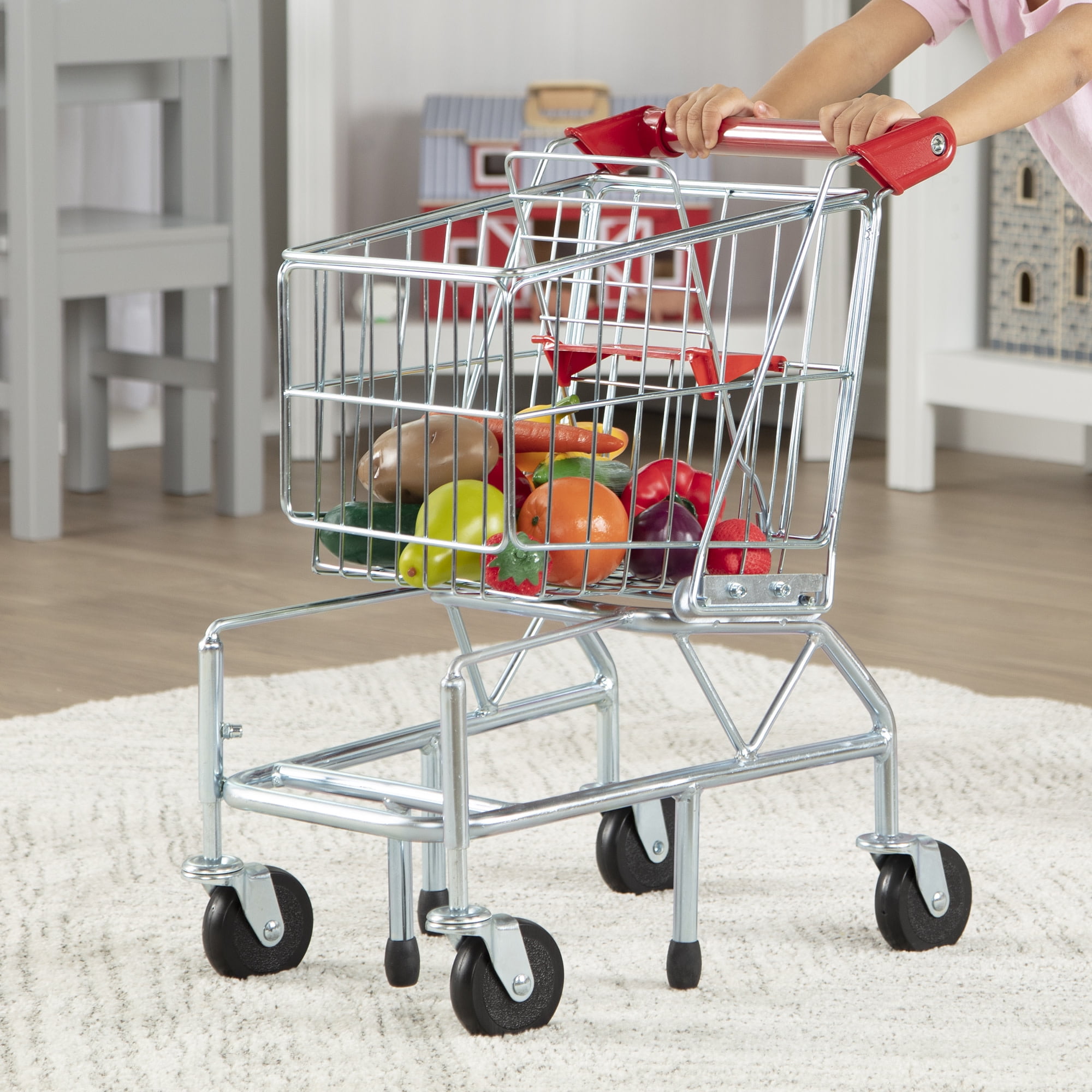 Melissa & Doug Toy Shopping Cart with Sturdy Metal Frame - Image 6