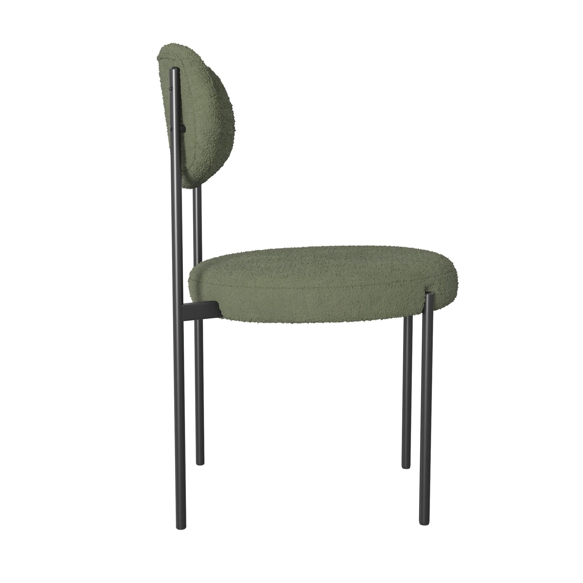 Better Homes & Gardens Boucle Dining Chairs, Olive, 2 Pack - Image 12