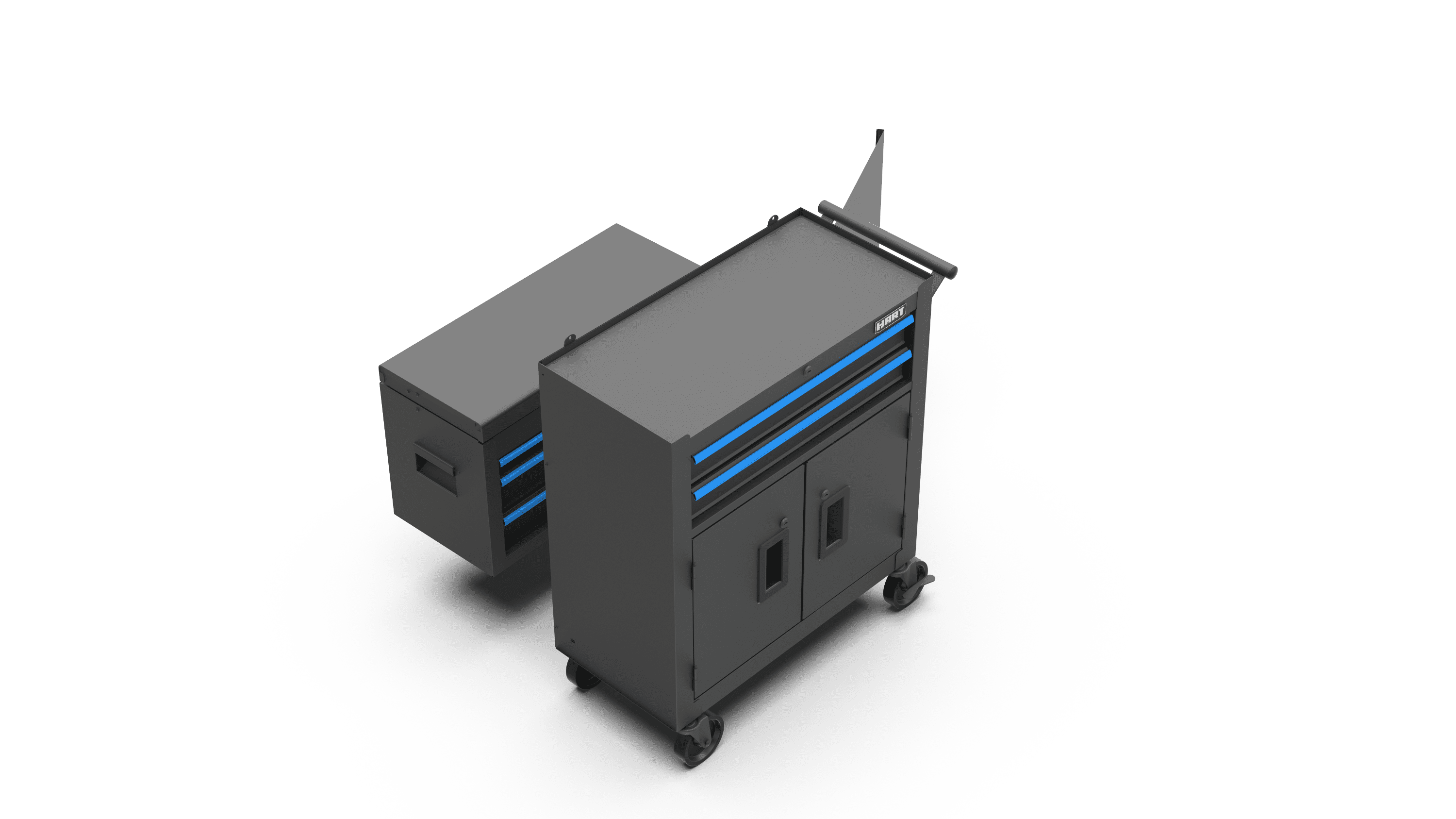 Hart 24-inch Steel Tool Chest Combo with Built-In Power Strip, 400 lb Capacity - Image 3