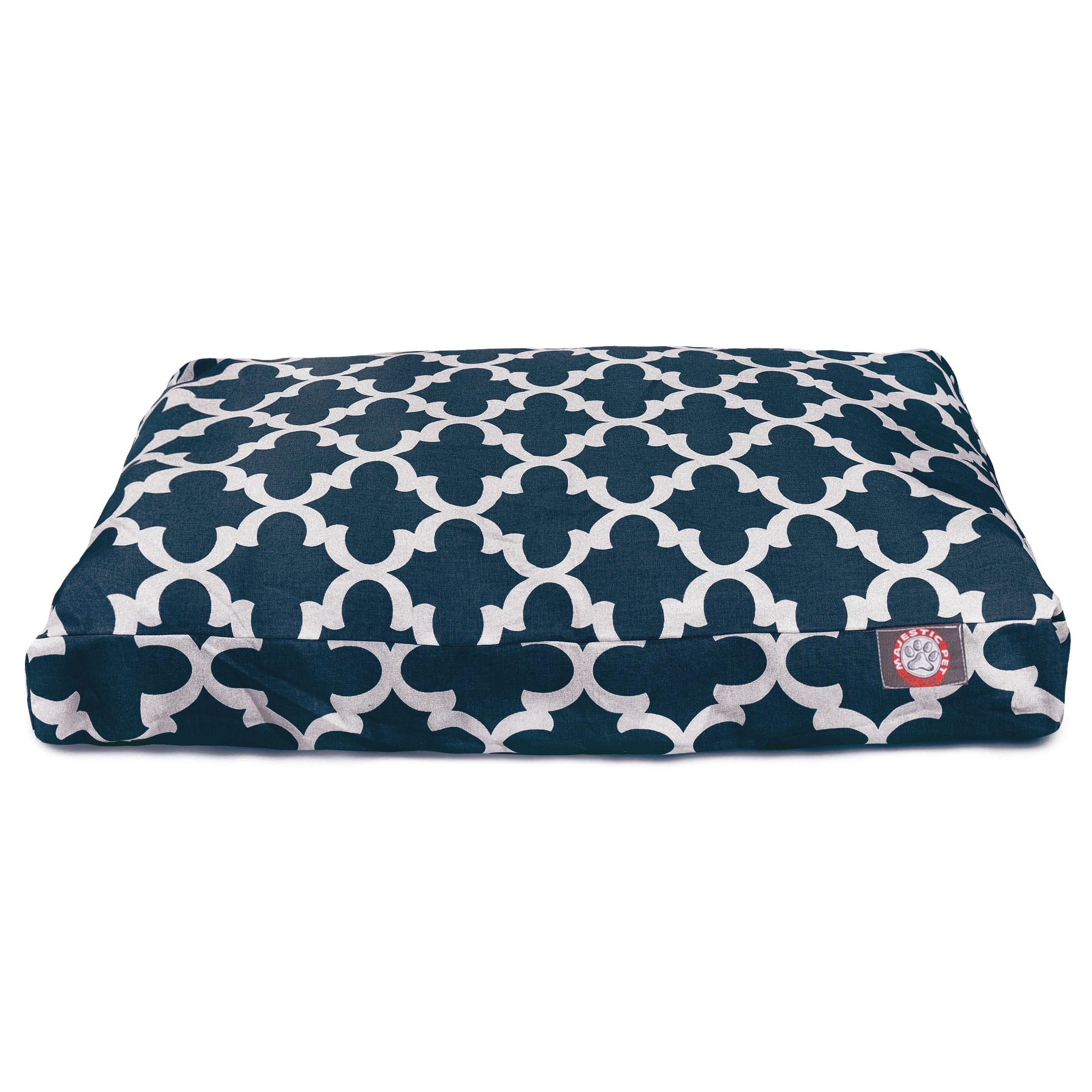 Majestic Pet | Trellis Rectangle Pet Bed For Dogs, Removable Cover, Navy, Small - Image 3