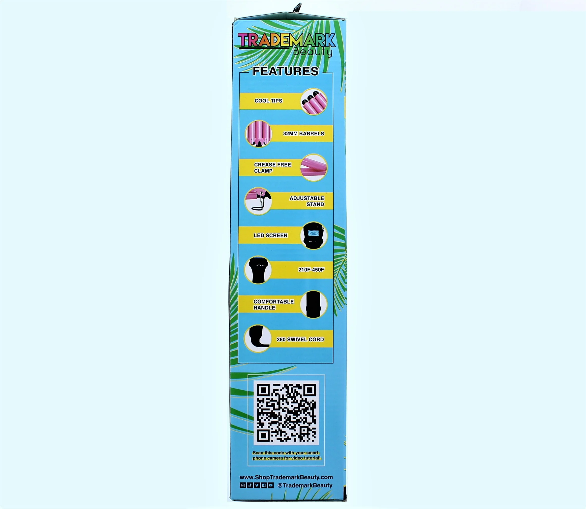 Babe Waves Jumbo Hair Curling Wand | Triple Barrel Waving Iron | Trademark Beauty Dual Voltage Hair Waver with 32mm Barrels - Image 4