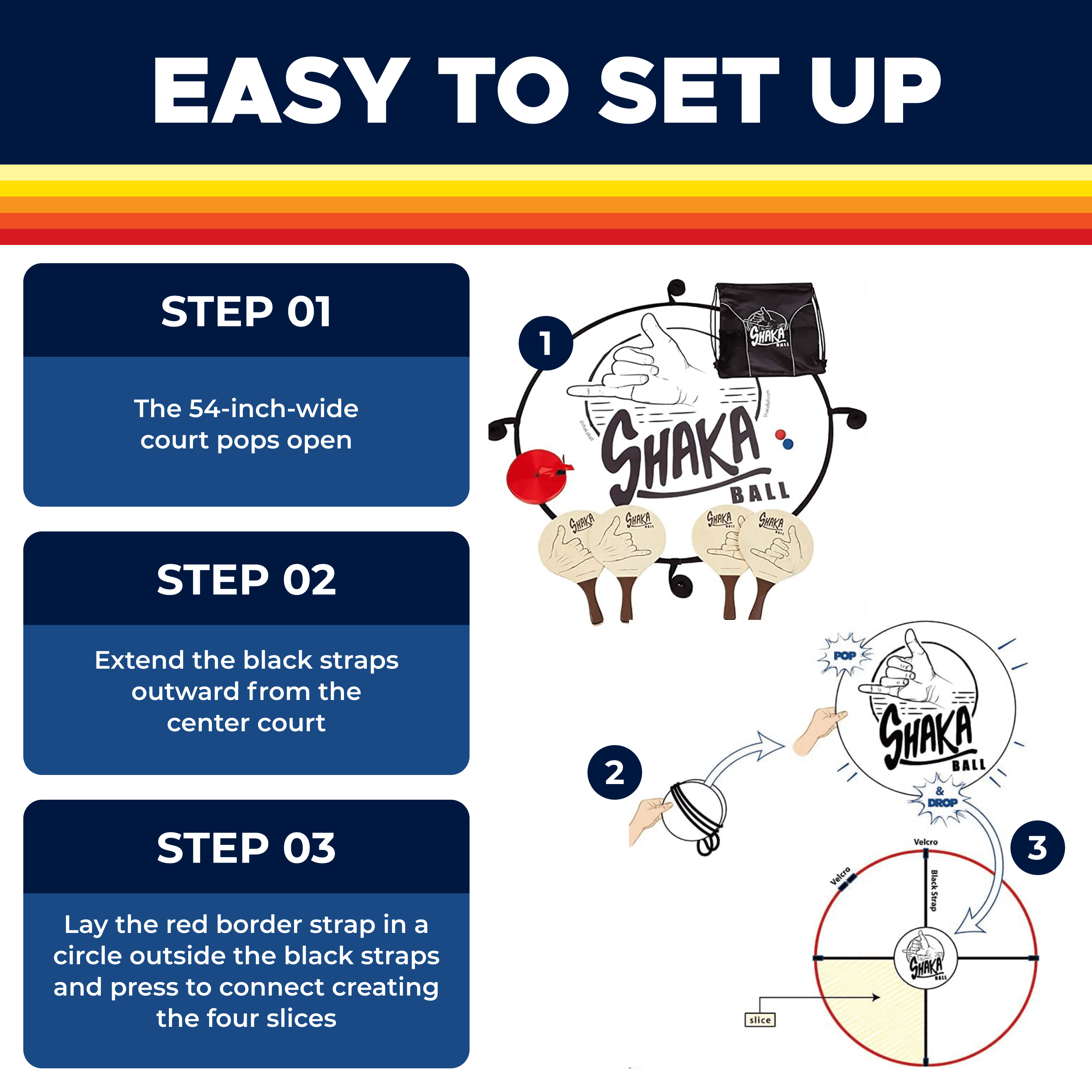 Shaka Ball Multiplayer Outdoor Family Game for Kids and Adults - Image 3
