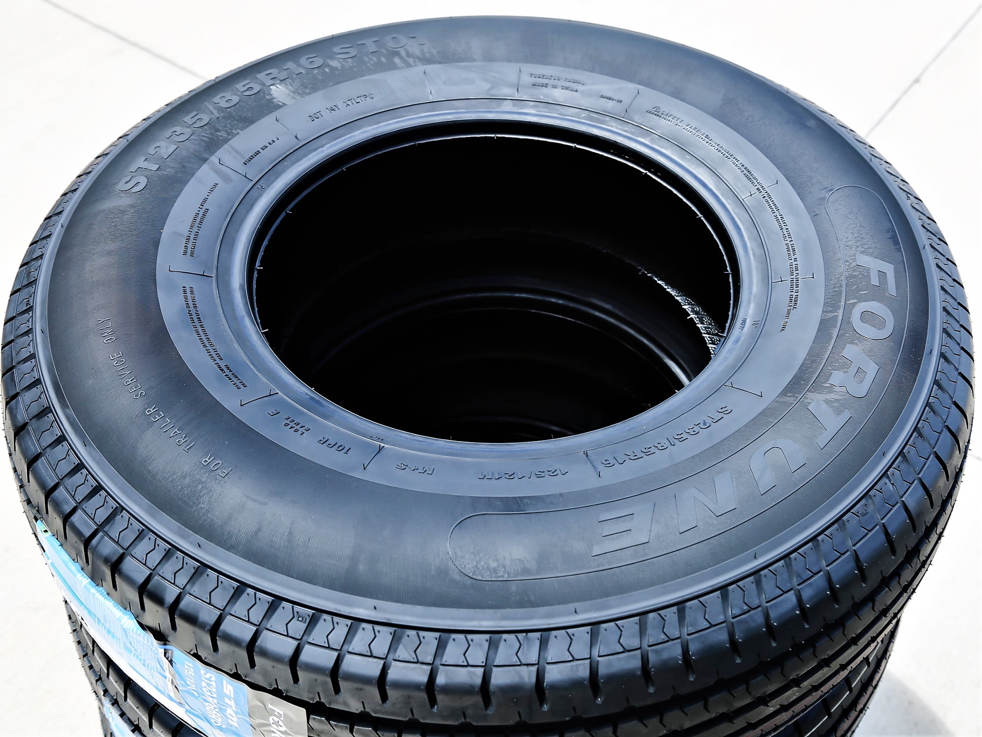 Pair of 2 Fortune ST01 Steel Belted ST235/85R16 235/85R16 125/121M E 10 Ply Trailer Tires - Image 12
