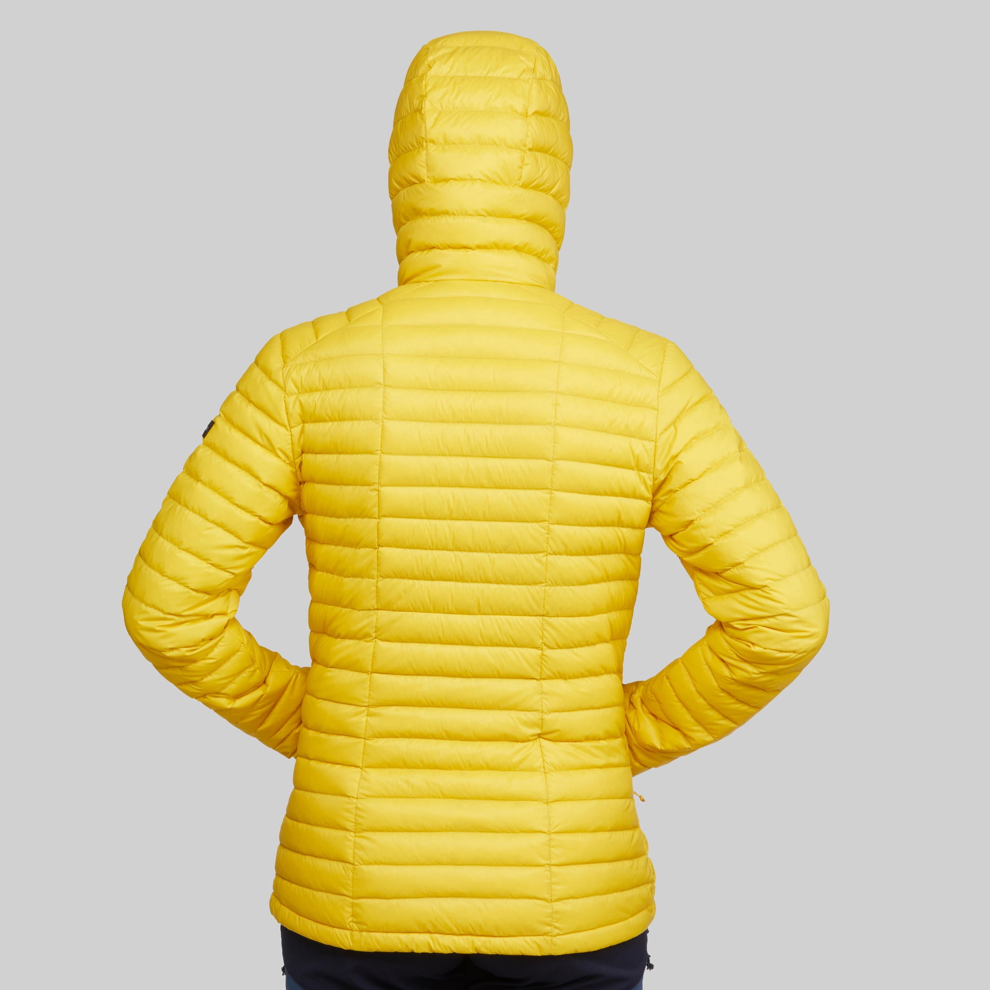 Forclaz Trek 100, 23°F Real Down Packable Puffer Jacket, Women's, Yellow, Extra Large - Image 4