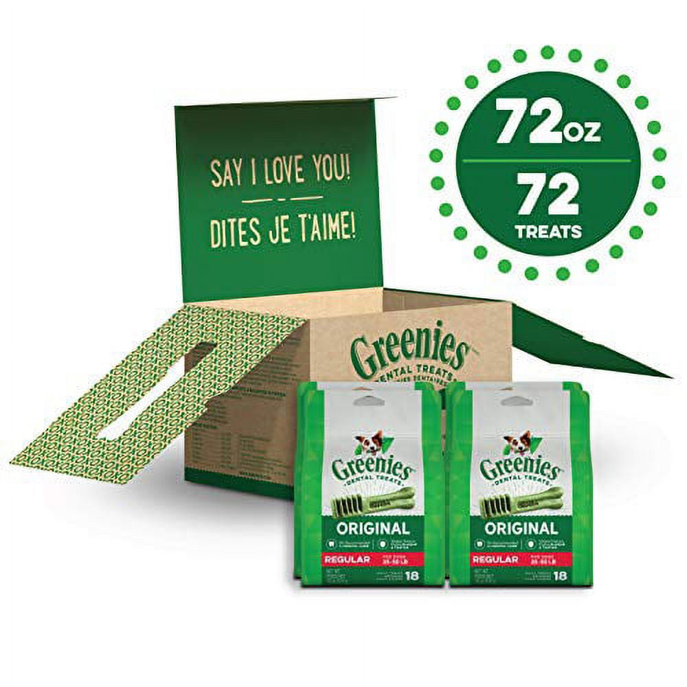 Greenies Original Flavor Dental Treats for Dogs, 18 oz Pouch (4 Pack), Shelf-Stable - Image 5
