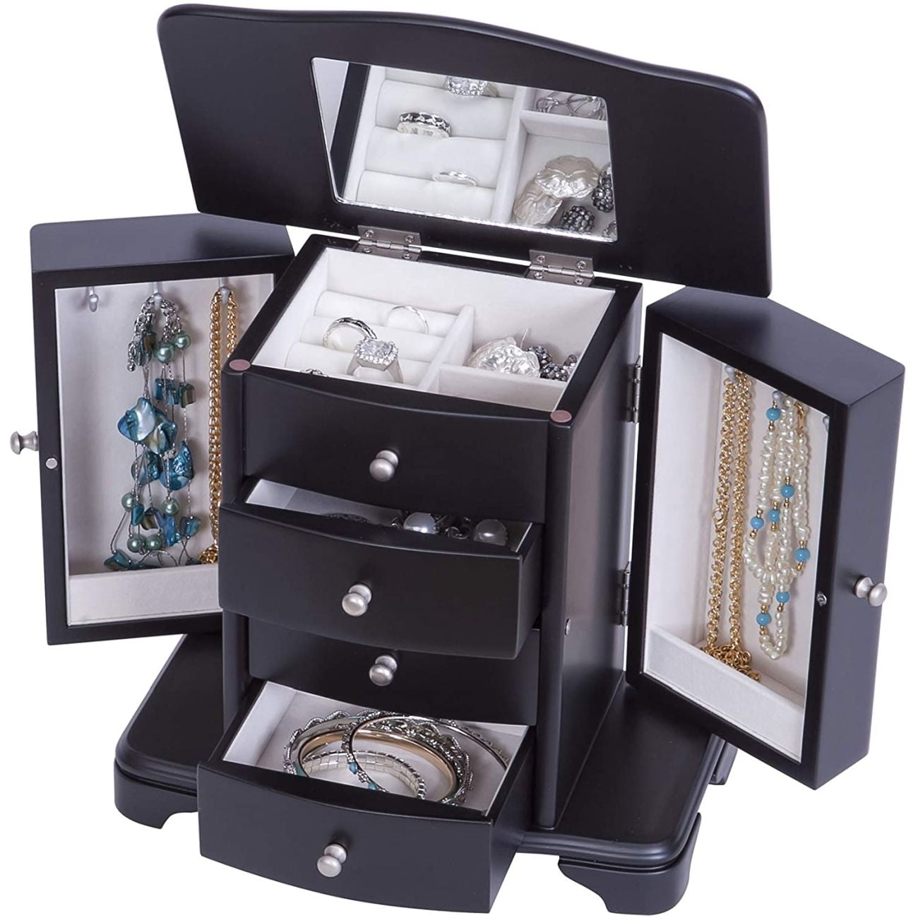 Mele and Co Kennedy Wooden Jewelry Box - Image 3