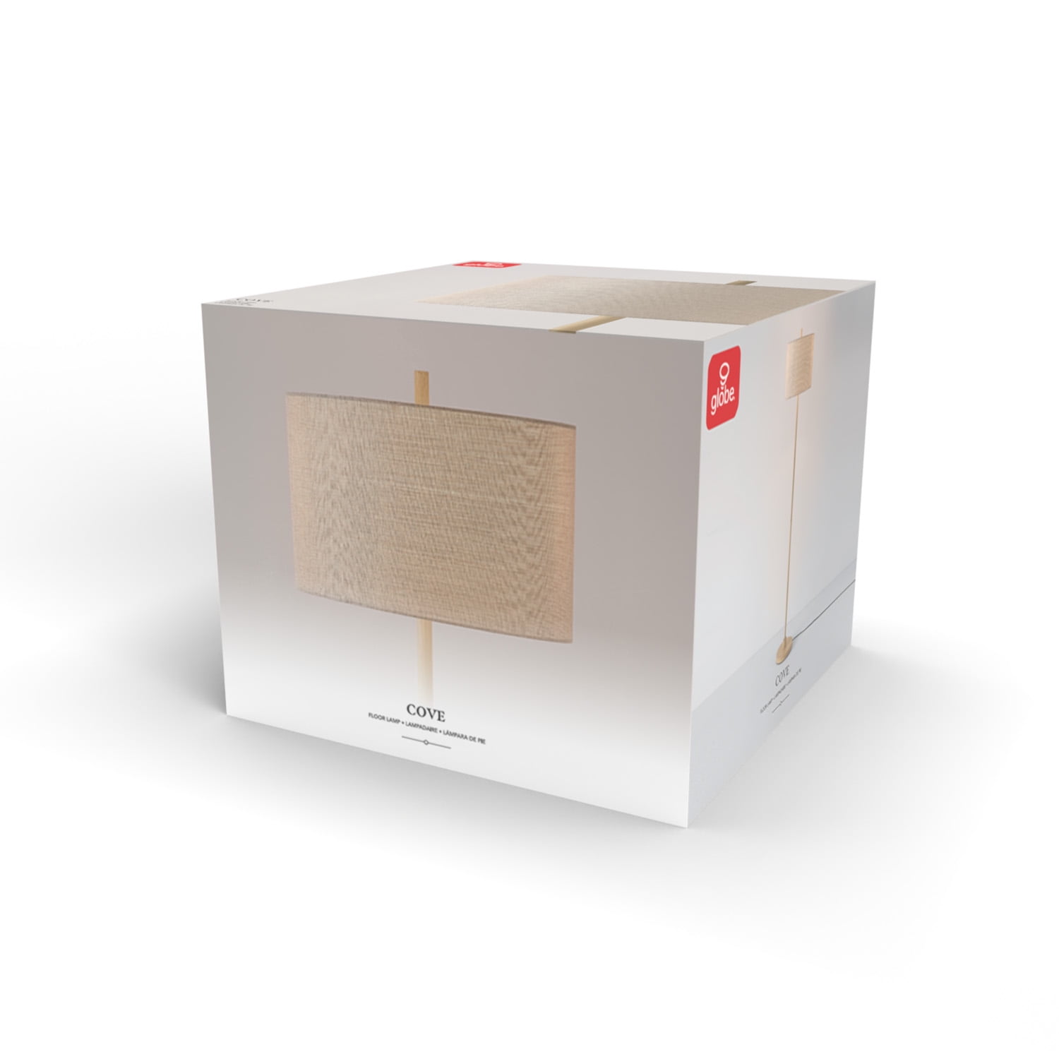 Globe Electric Cove 62" Light Faux Wood Floor Lamp with Jute Shade, 91004427 - Image 11