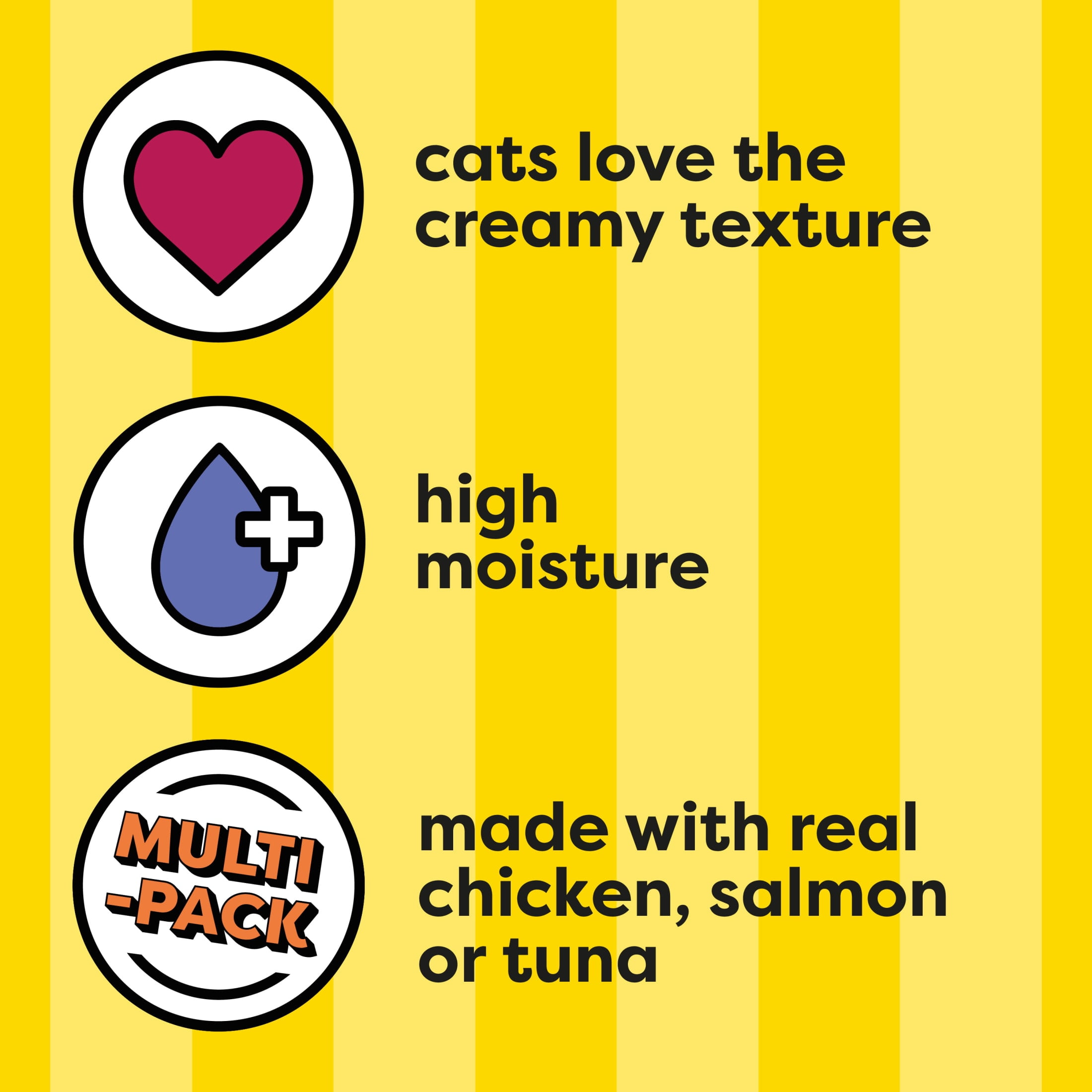 (10 pack) Temptations Creamy Puree Chicken, Salmon & Tuna Lickable Cat Treats, 12g Pouches (24 Pack) - Image 5