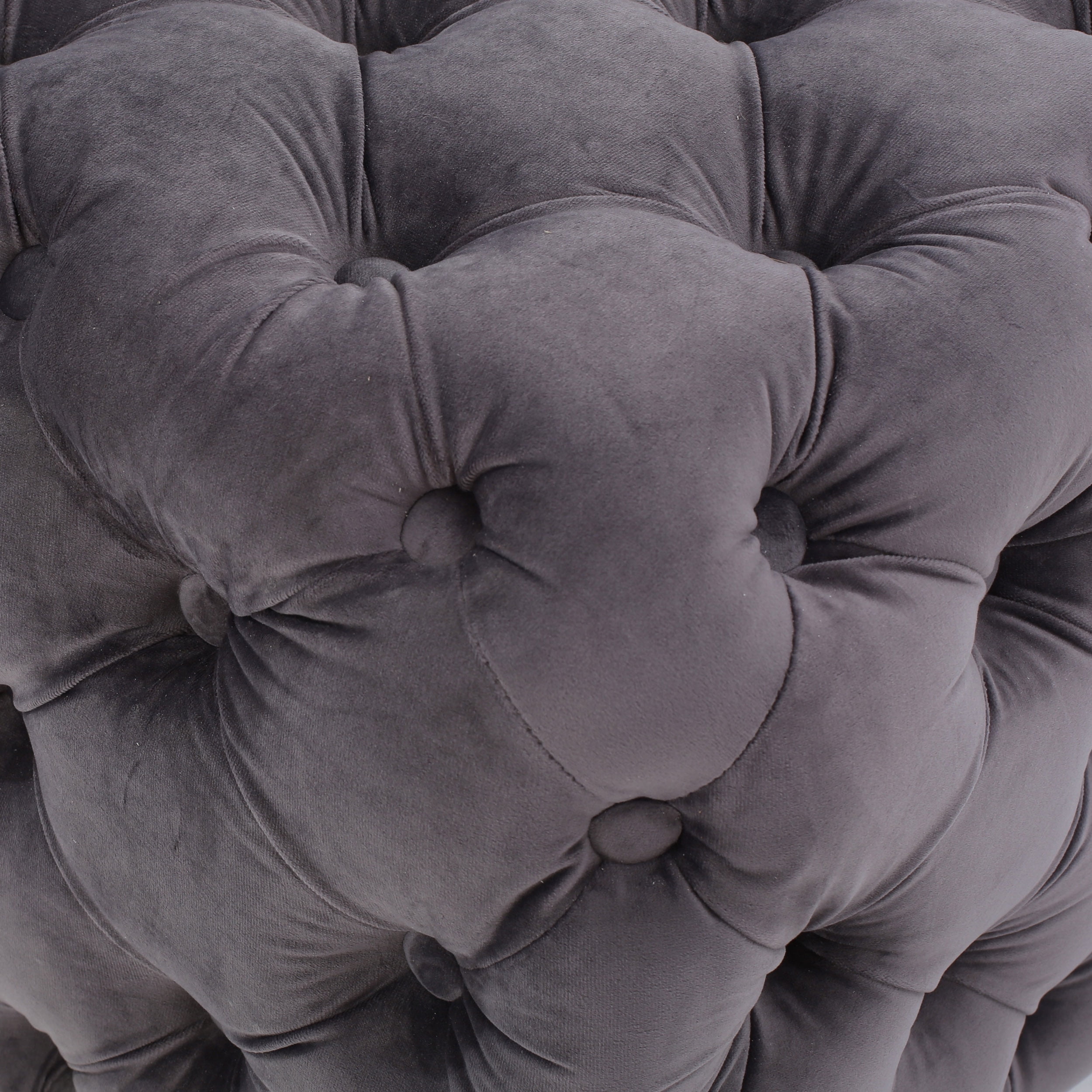 Noble House James Square Velvet Ottoman, Grey - Image 6