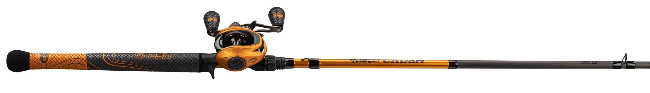 Lew's MACH Crush SLP Baitcast Reel and Fishing Rod Combo, 7-Foot Rod, Left-Hand Retrieve, Orange - Image 6