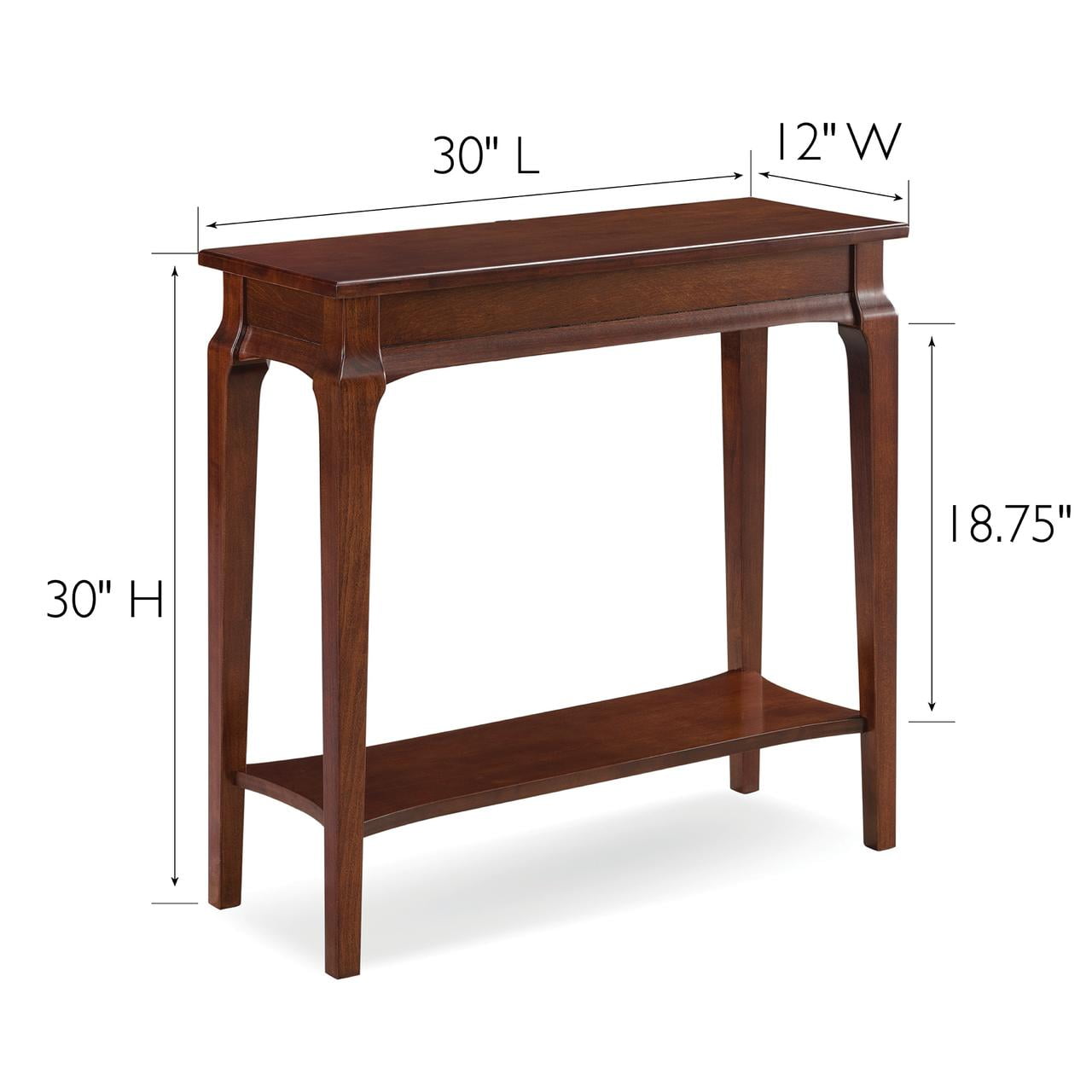 Leick Home Stratus Hall Stand in Heartwood Cherry - Image 8