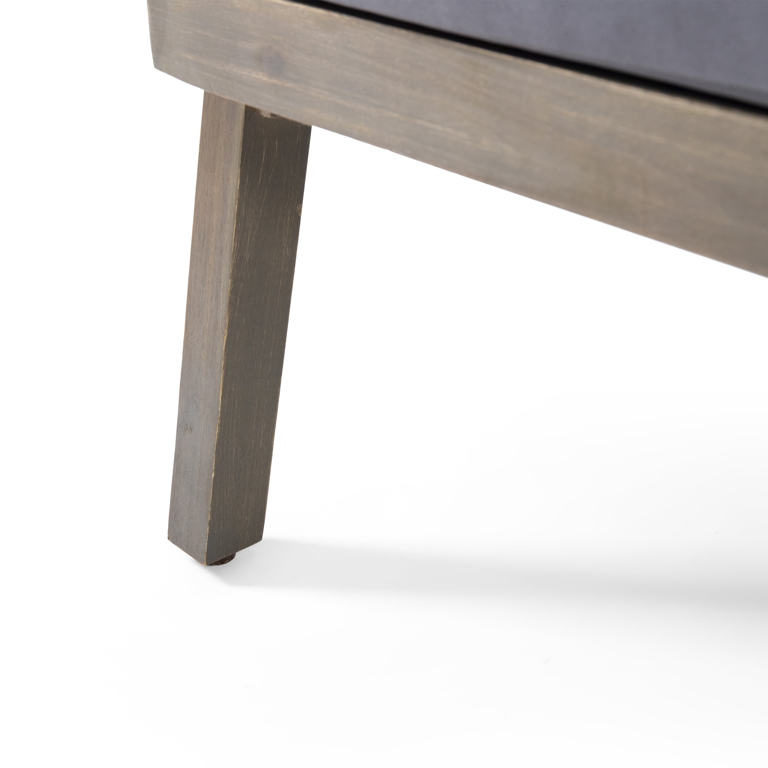 Sasha Outdoor Acacia Wood Club Chairs with Cushions, Set of 2, Gray, Dark Gray - Image 9