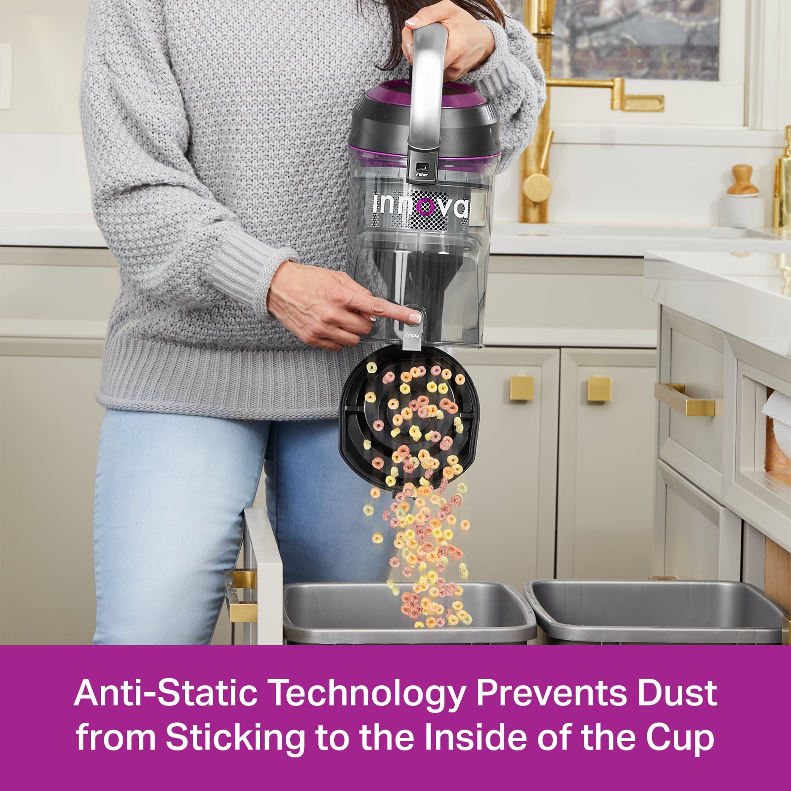 Innova by Eureka Upright Vacuum with Whirlwind Anti-Tangle Technology, NEU700, New - Image 9