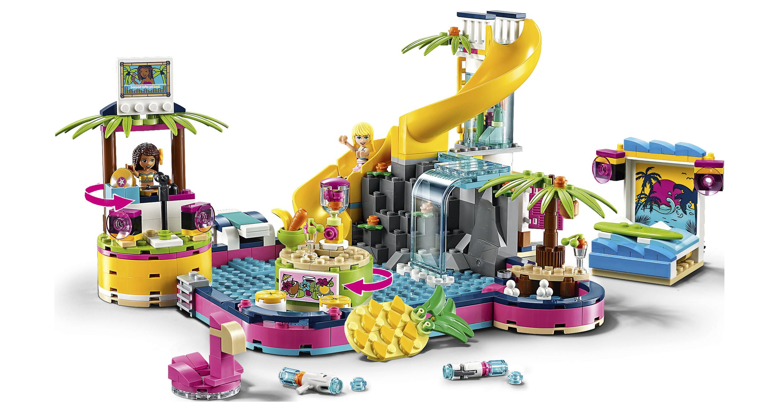 LEGO Friends Andrea's Pool Party 41374 Building Set with Mini Dolls - Image 7