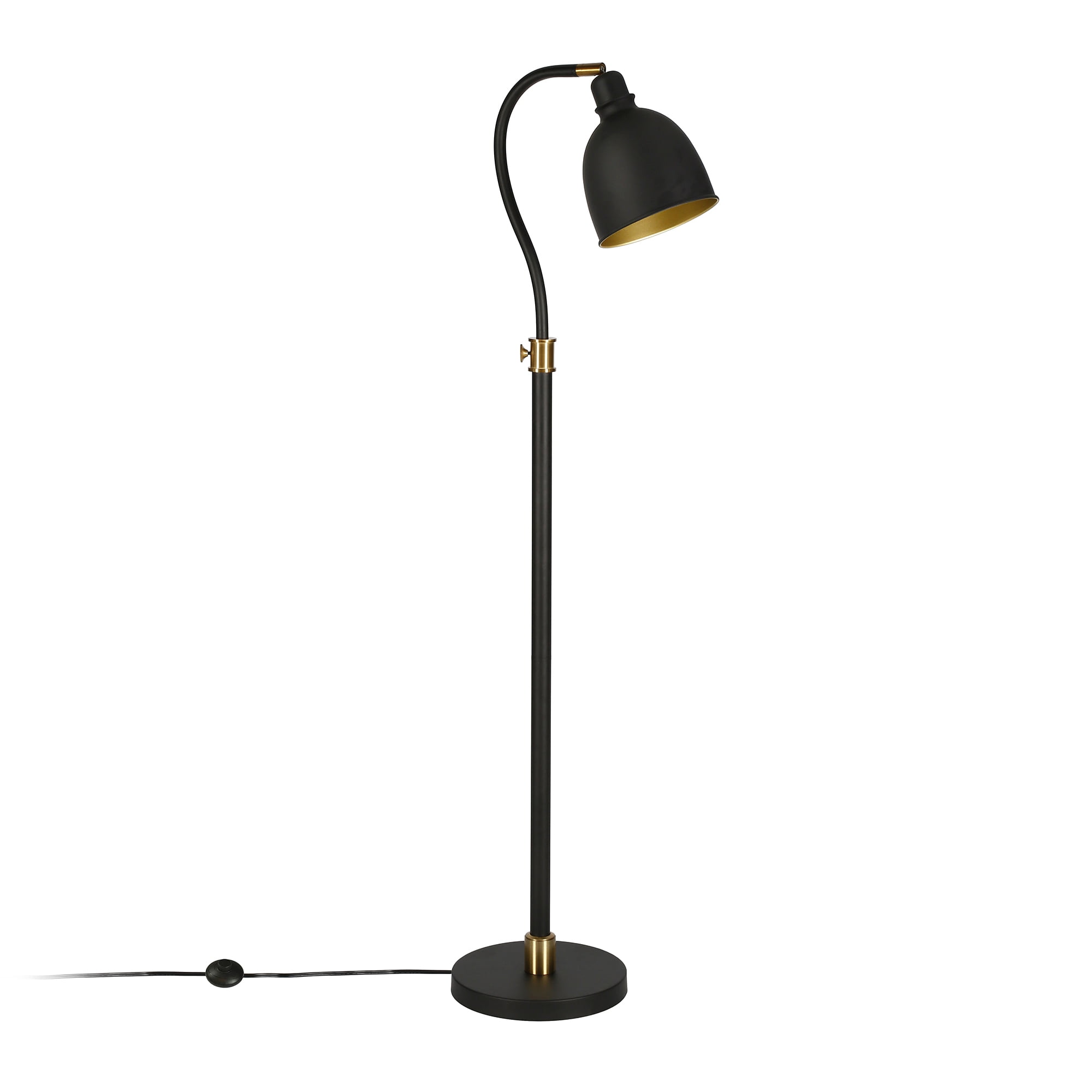Evelyn&Zoe Vincent Adjustable/Arc Floor Lamp with Metal Shade in Blackened Bronze/Blackened Bronze - Image 10