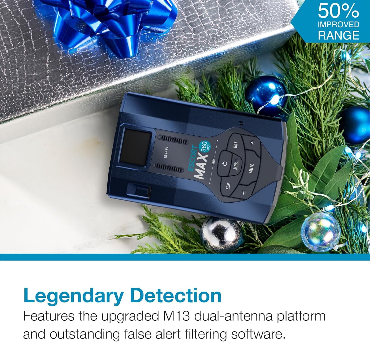 Escort MAX 360 MKII Bluetooth Radar Detector (Blue Edition), 360° Awareness, Exceptional Range, Apple CarPlay & Android Auto - Image 5