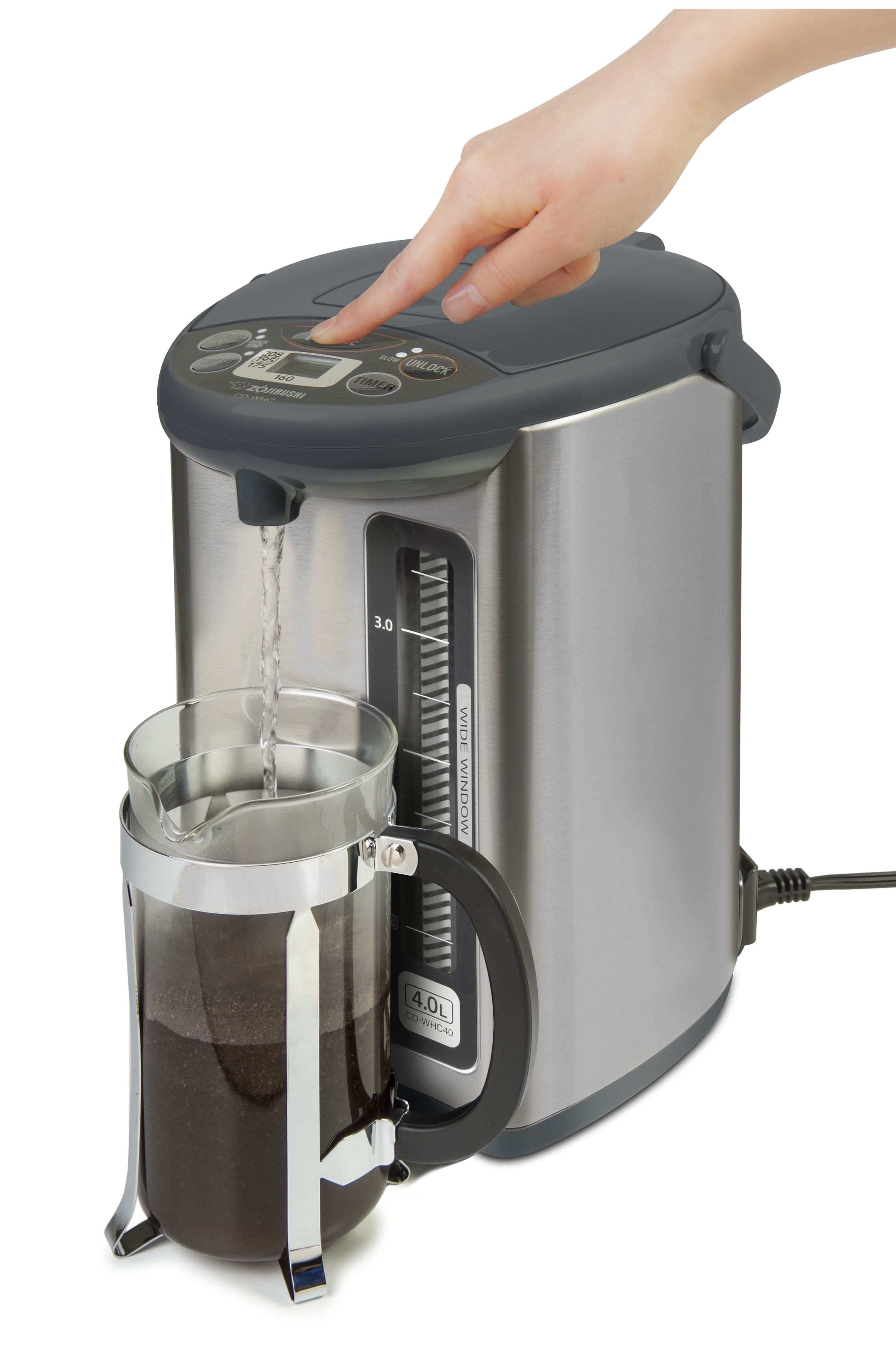 Zojirushi CD-WHC40XH Micom Water Boiler & Warmer - Image 9