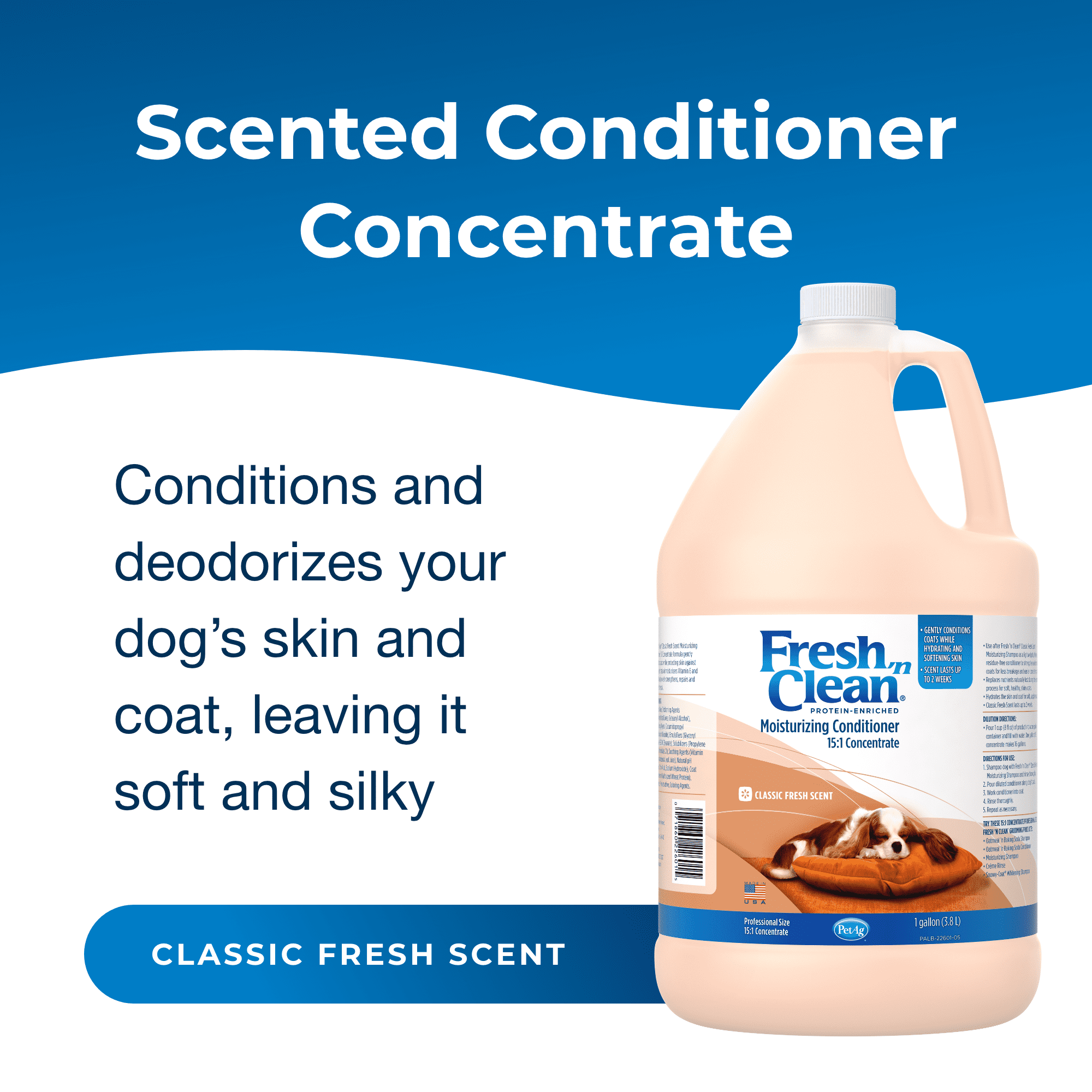 Pet-Ag Fresh ’n Clean Conditioner, Classic Fresh (15:1 Concentrate) - 1 Gal - Image 3