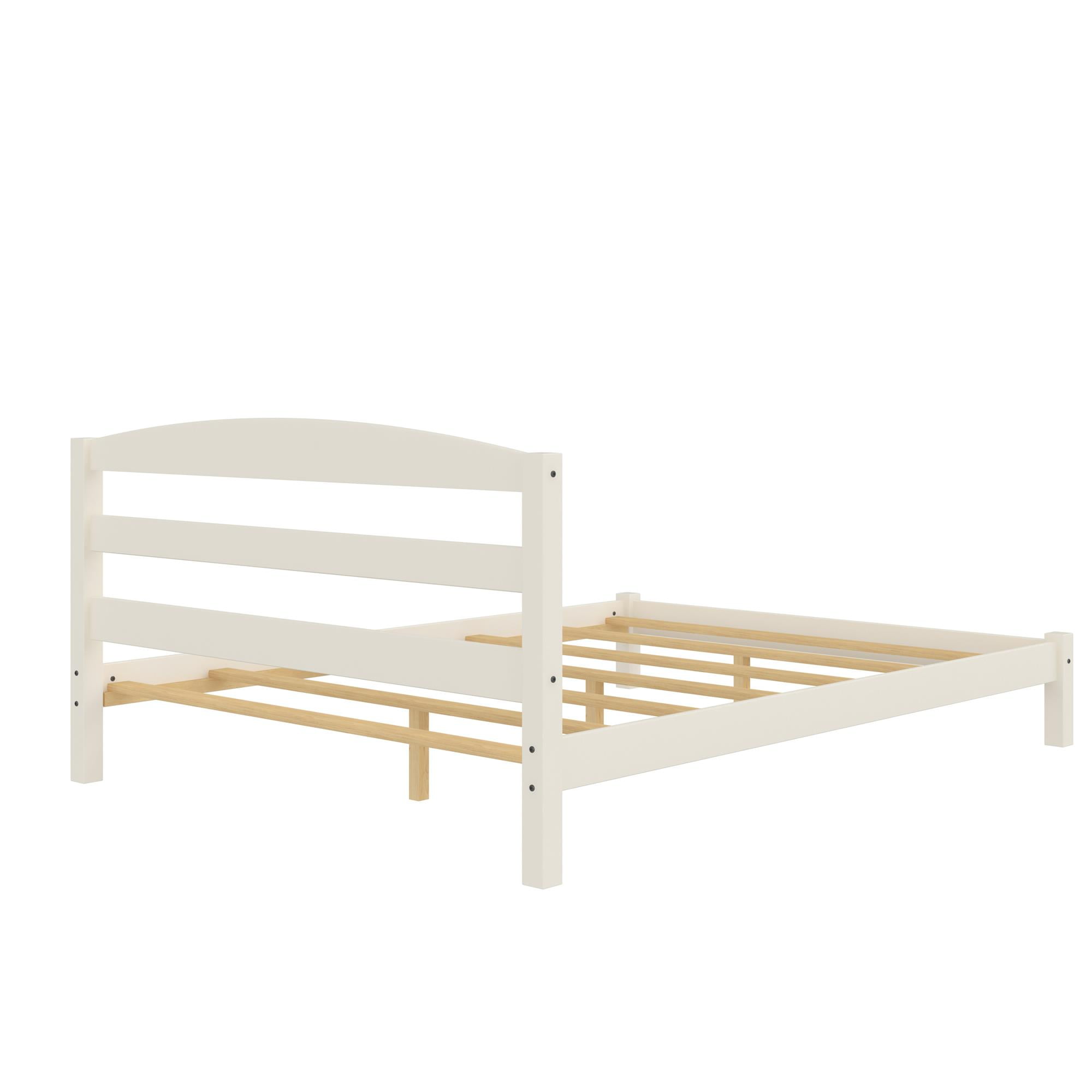 Better Homes & Gardens Leighton Solid Wood Platform Bed Frame, Full, White - Image 11