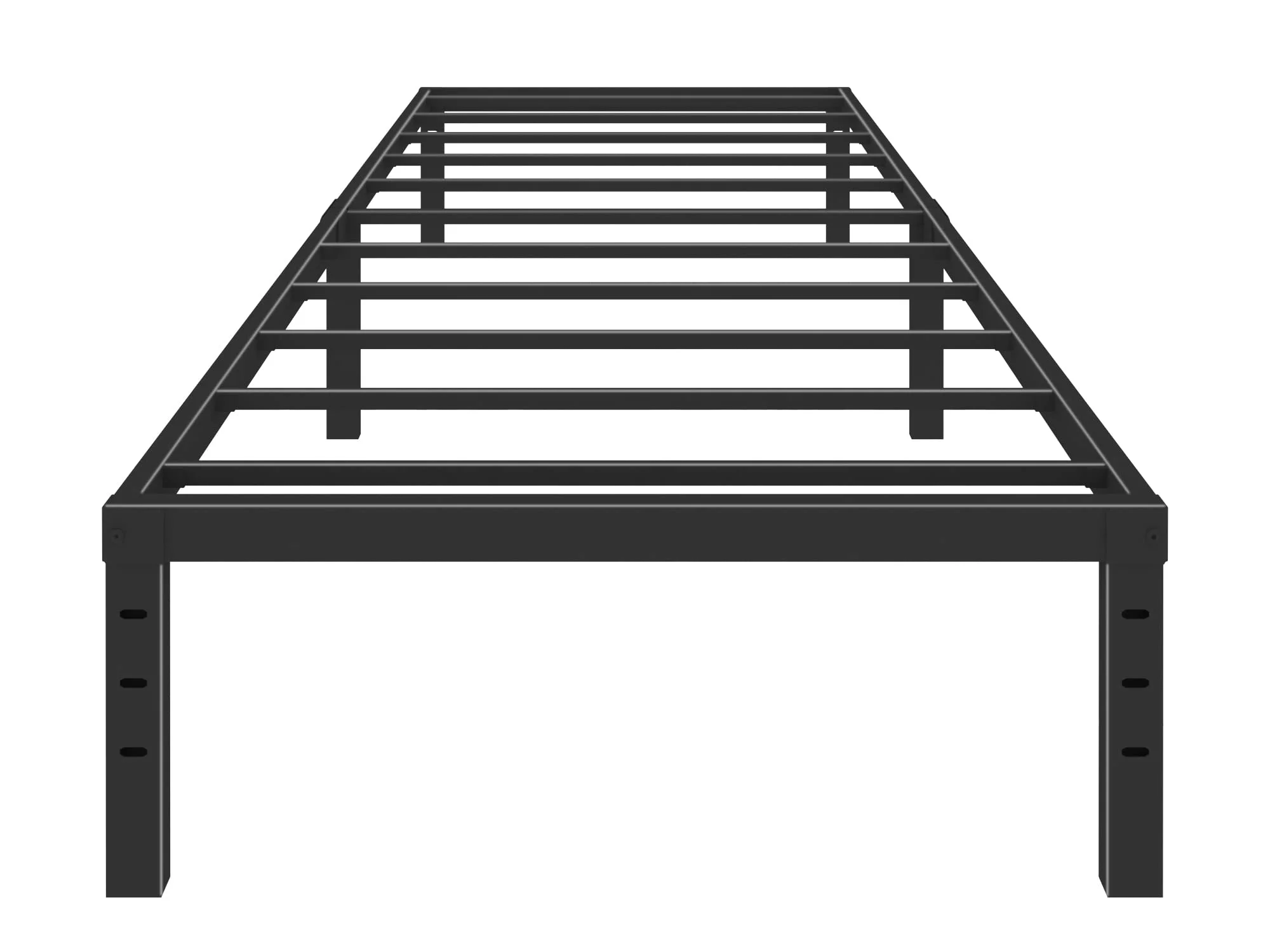 Rooflare 14'' Heavy Duty Twin Metal Platform Bed Frame for Adult,Black - Image 3