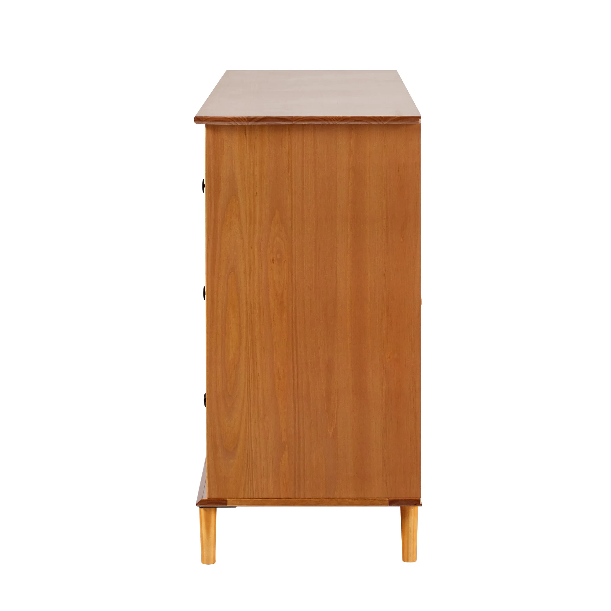 Walker Edison Mid-Century Modern 6-Drawer Solid Wood Dresser, Caramel - Image 9