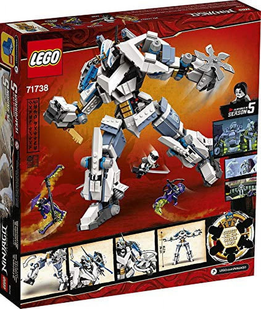LEGO NINJAGO Legacy Zane?s Titan Mech Battle 71738 Ninja Toy Building Kit Featuring Collectible Minifigures, New 2021 (840 Pieces) - Image 2