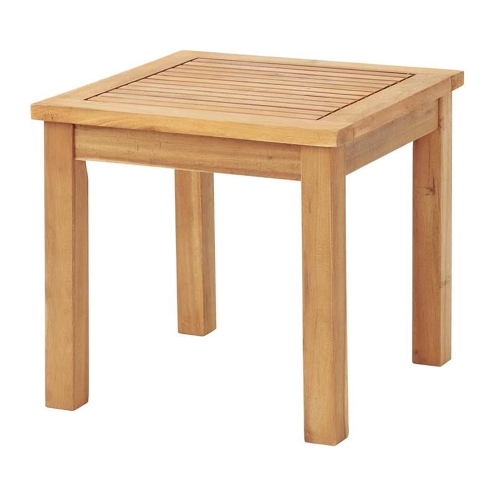 Alaterre Furniture 3-Piece Acacia Wood Bistro Set – 2 Foldable Chairs & Table with Woven Seats for Patio/Deck - Image 5