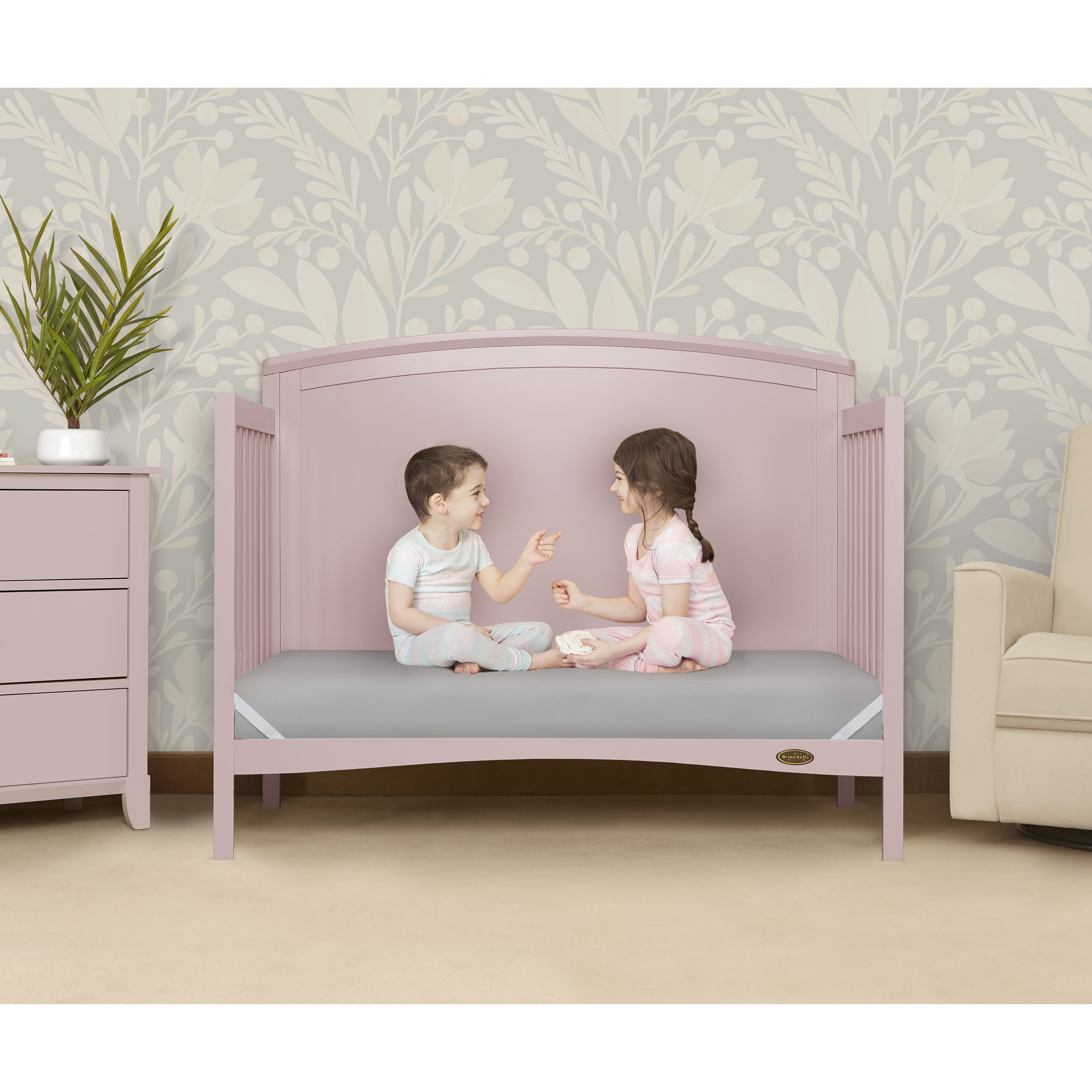 Dream on Me Starbright Breathable Foam Crib & Toddler Mattress in Grey (Fits Full Size Cribs and Toddler Beds) - Image 13