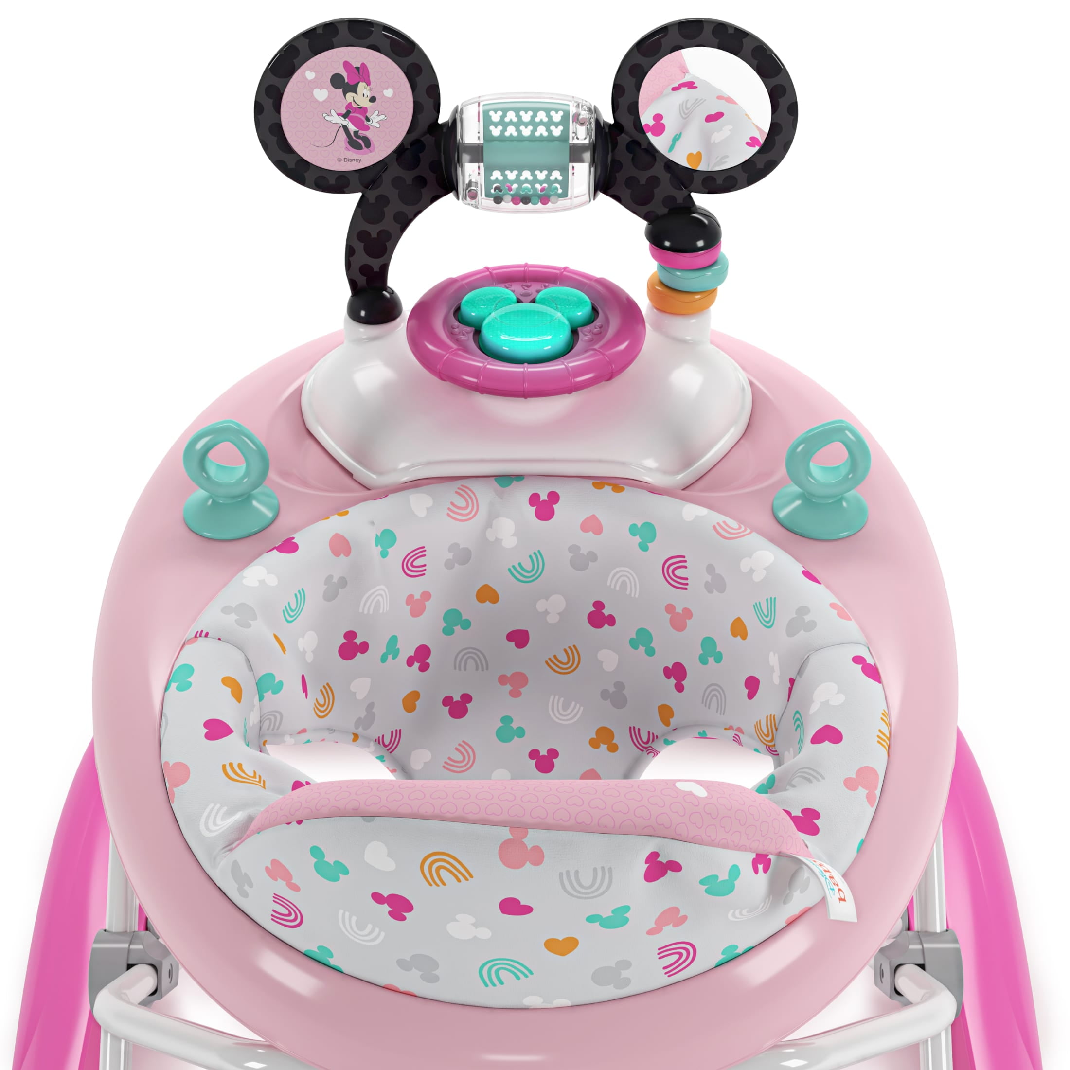 Disney Baby 2-in-1 Adjustable Baby Walker with Activity Station, Minnie Mouse by Bright Starts - Image 2