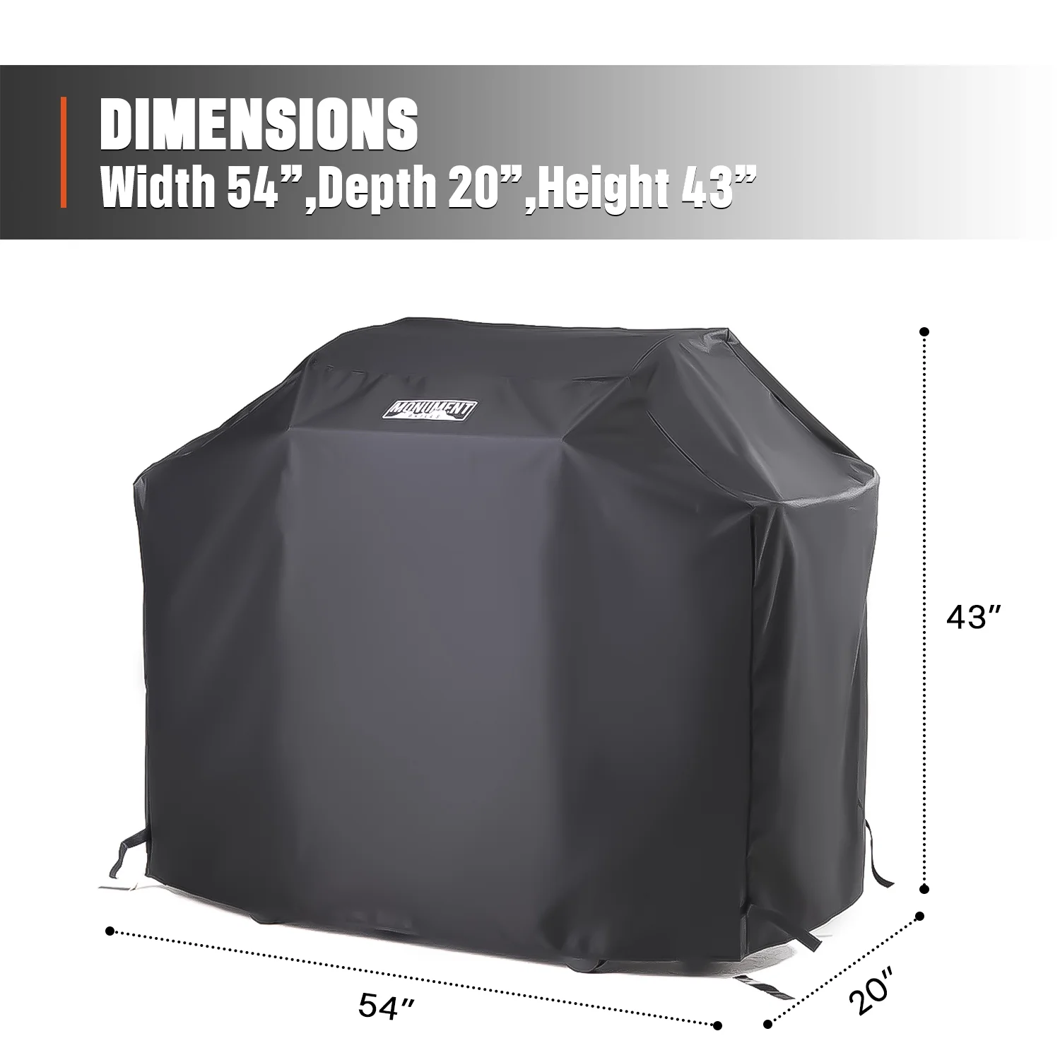 Monument Grills 54in Grill Cover for 4-Burner Grills - Image 2