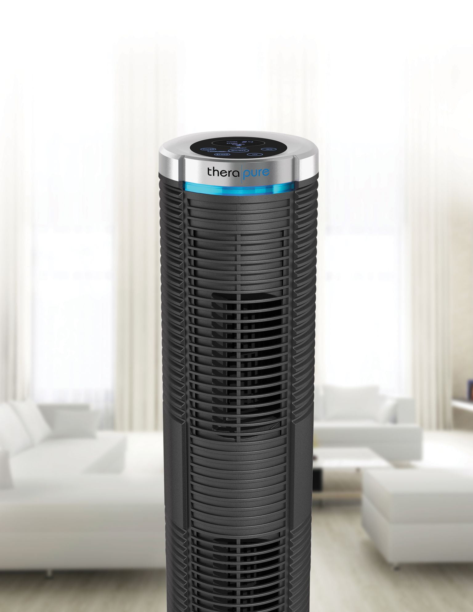 Envion HEPA-Type Therapure Air Purifier for Large Rooms (Model 240, UV Light Technology, Covers 300 sq.ft), Black - Image 3