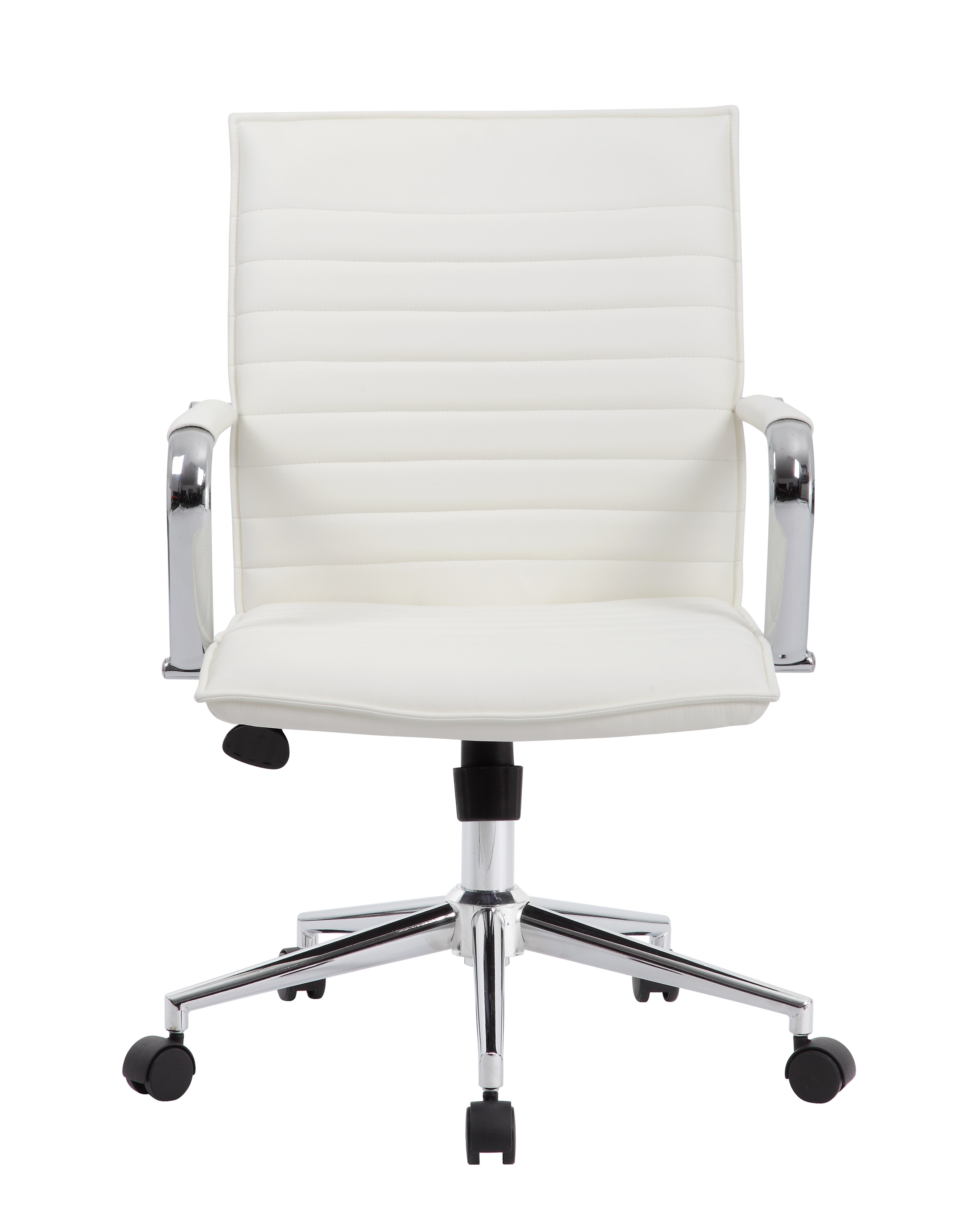 Boss Office Products Hospitality Task Chair with Arms and Casters, White - Image 7