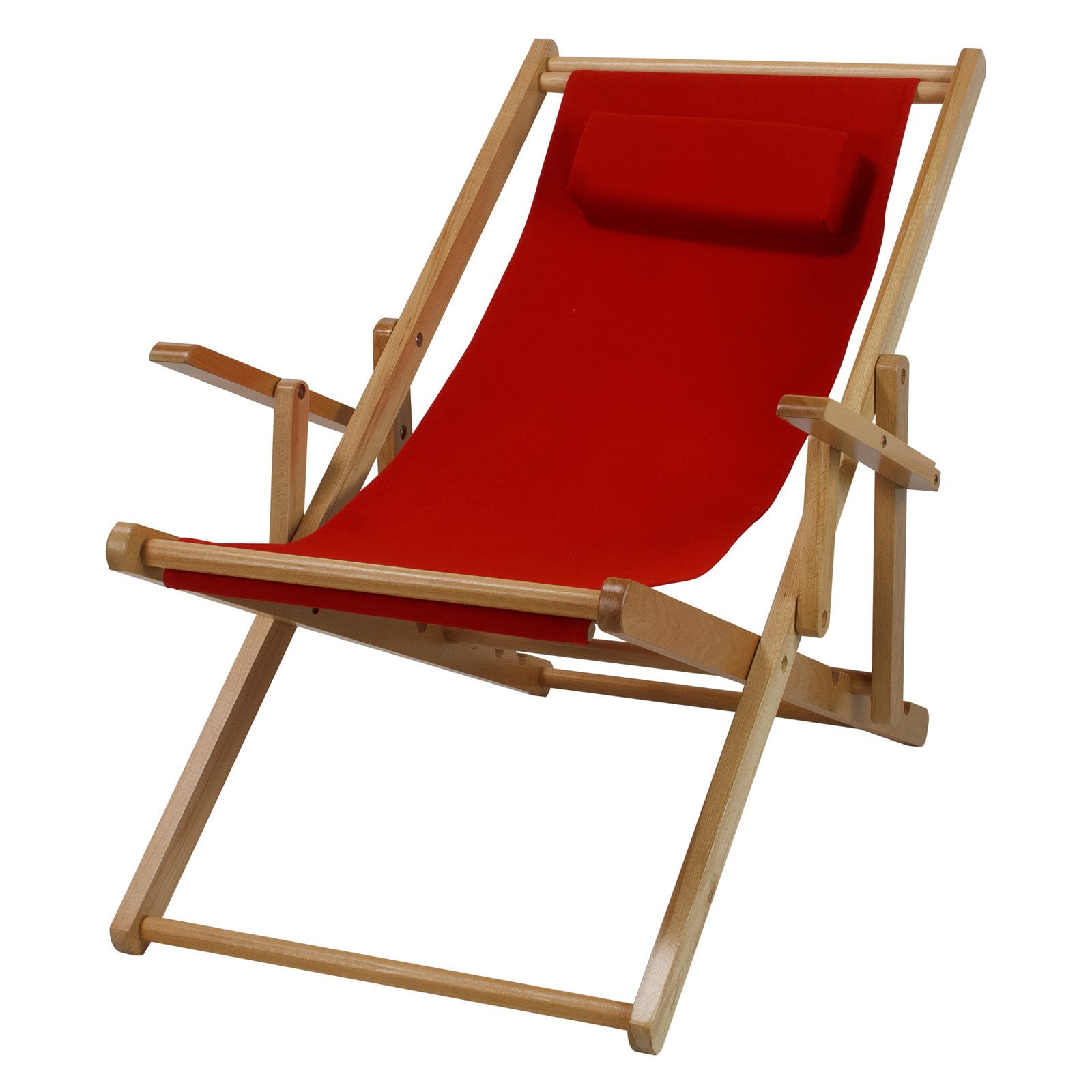 Casual Home Canvas Folding Chair, Red - Image 8