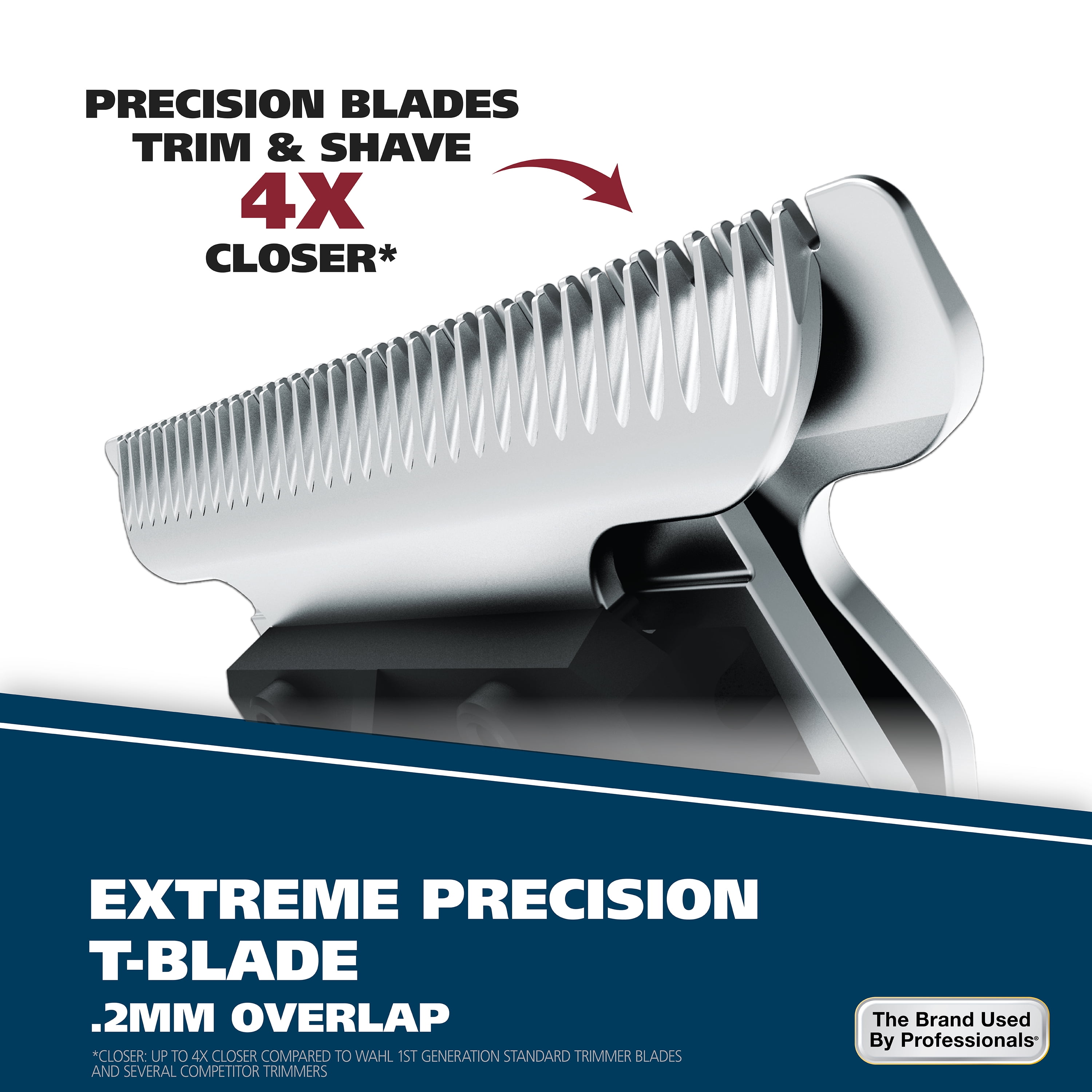 Wahl LifeProof Wet/Dry Rechargeable Lithium Ion Trimmer for Men, Black/Yellow, 9899 - Image 3