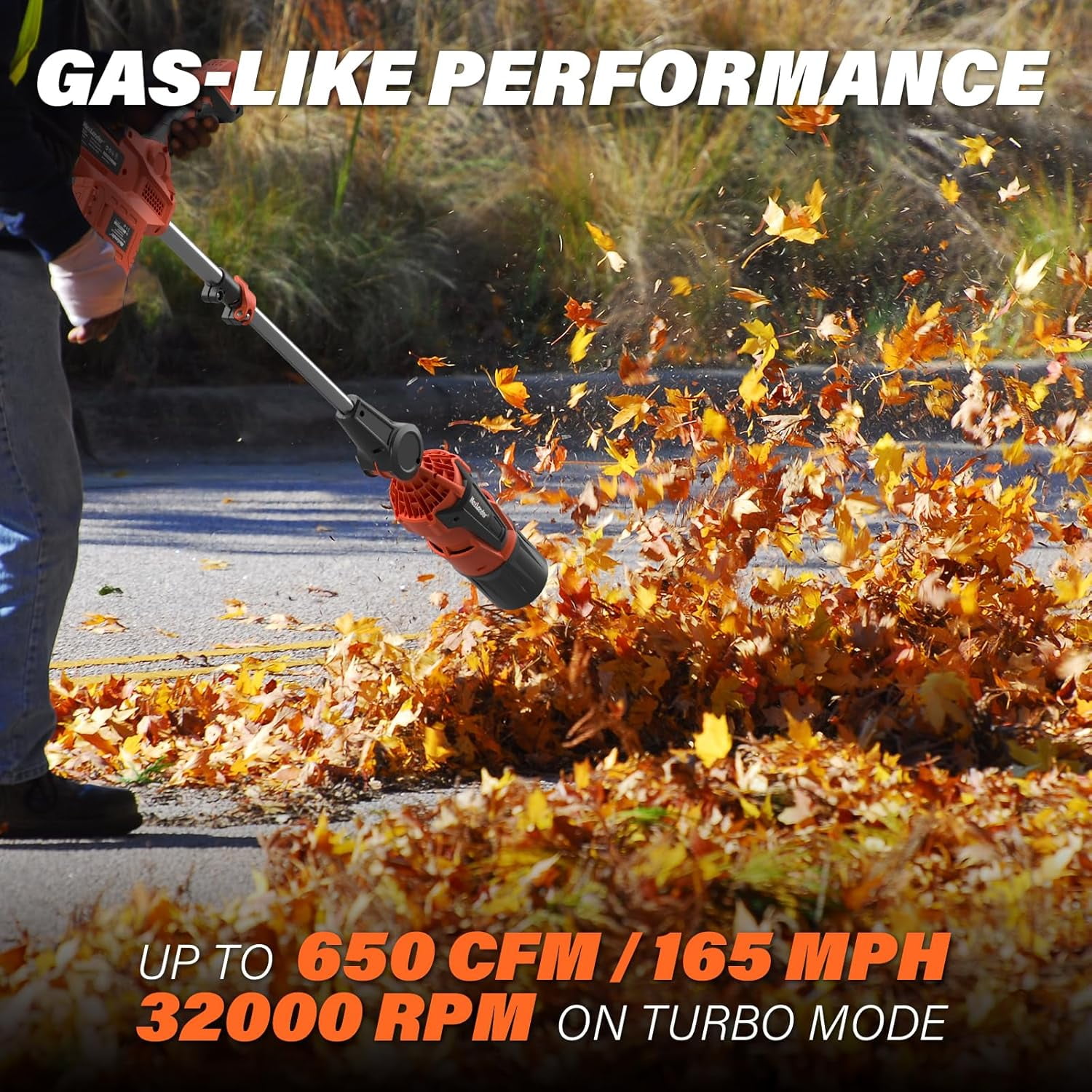 MAXLANDER Leaf Blower Cordless, 40V Electric Battery Powered Leaf Blower with 2 Pcs 4.0Ah Batteries and Charger Included - Image 3