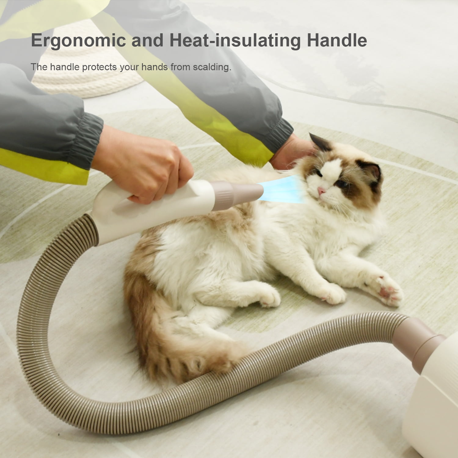 Dog Hair Dryer Blower for Grooming - Professional High Velocity 4.5HP Blow Dryer for Dogs - Pet Dryer Adjustable Heat Low Noise Quiet Air Flow - Image 9