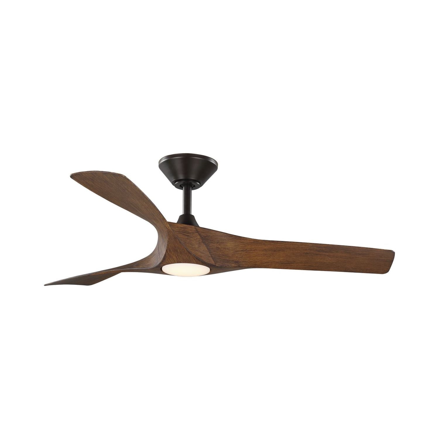 Ryne Collection 52" 3-Blade Woodgrain LED Transitional Indoor/Outdoor DC Ceiling Fan - Image 5