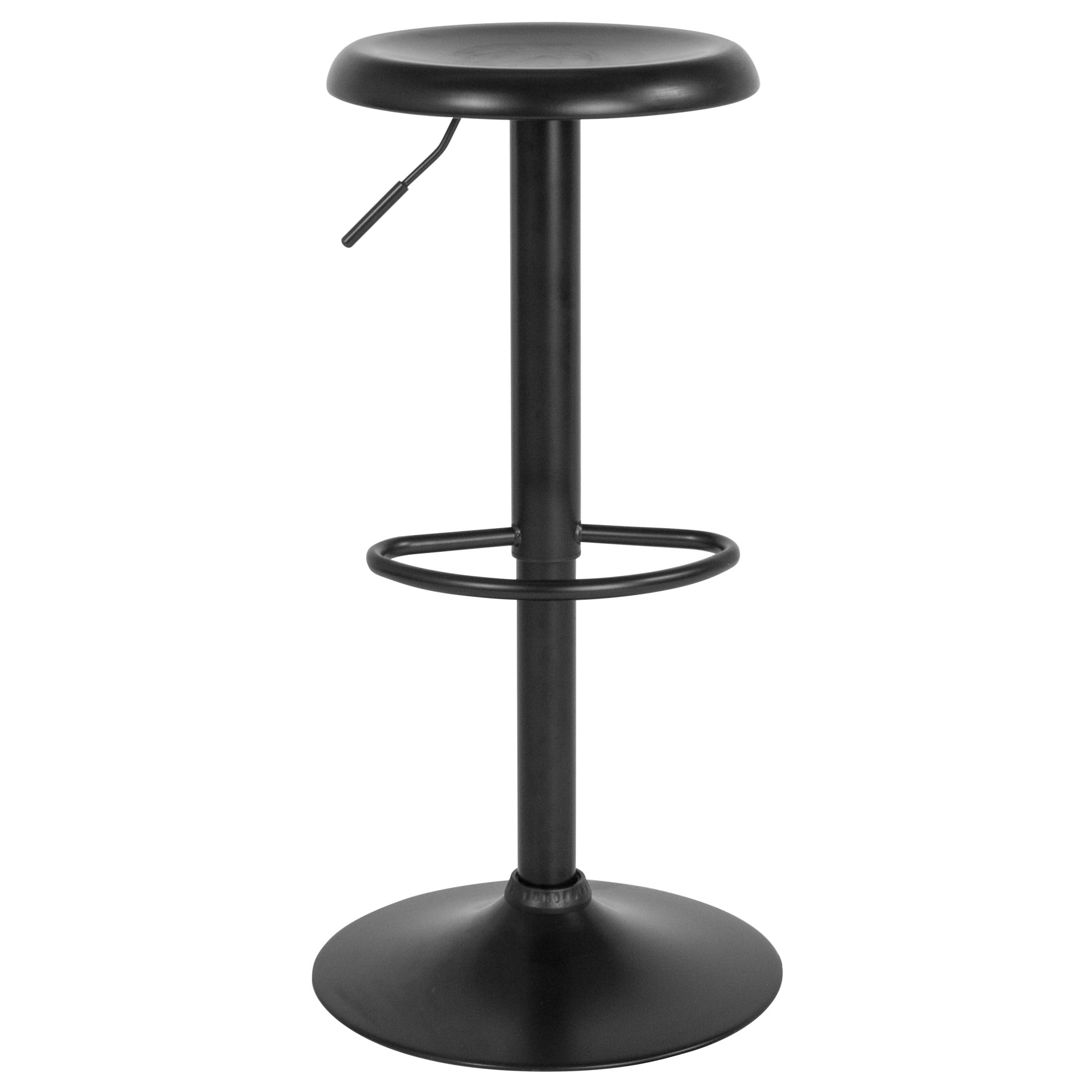 Flash Furniture Madrid Retro Adjustable Barstool, Black - Image 4