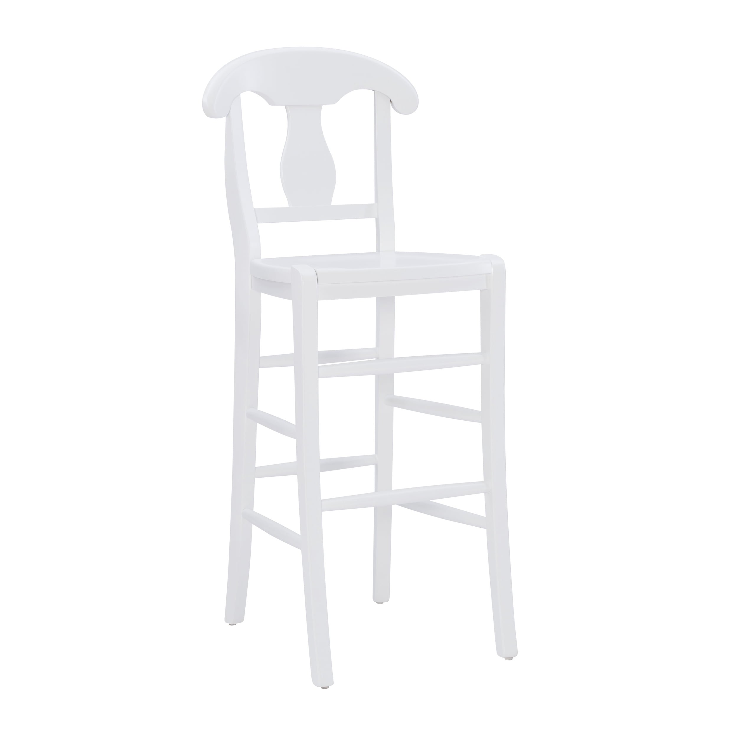Linon Ezra 29" Indoor Wood Bar Stool, Set of 2, White - Image 8