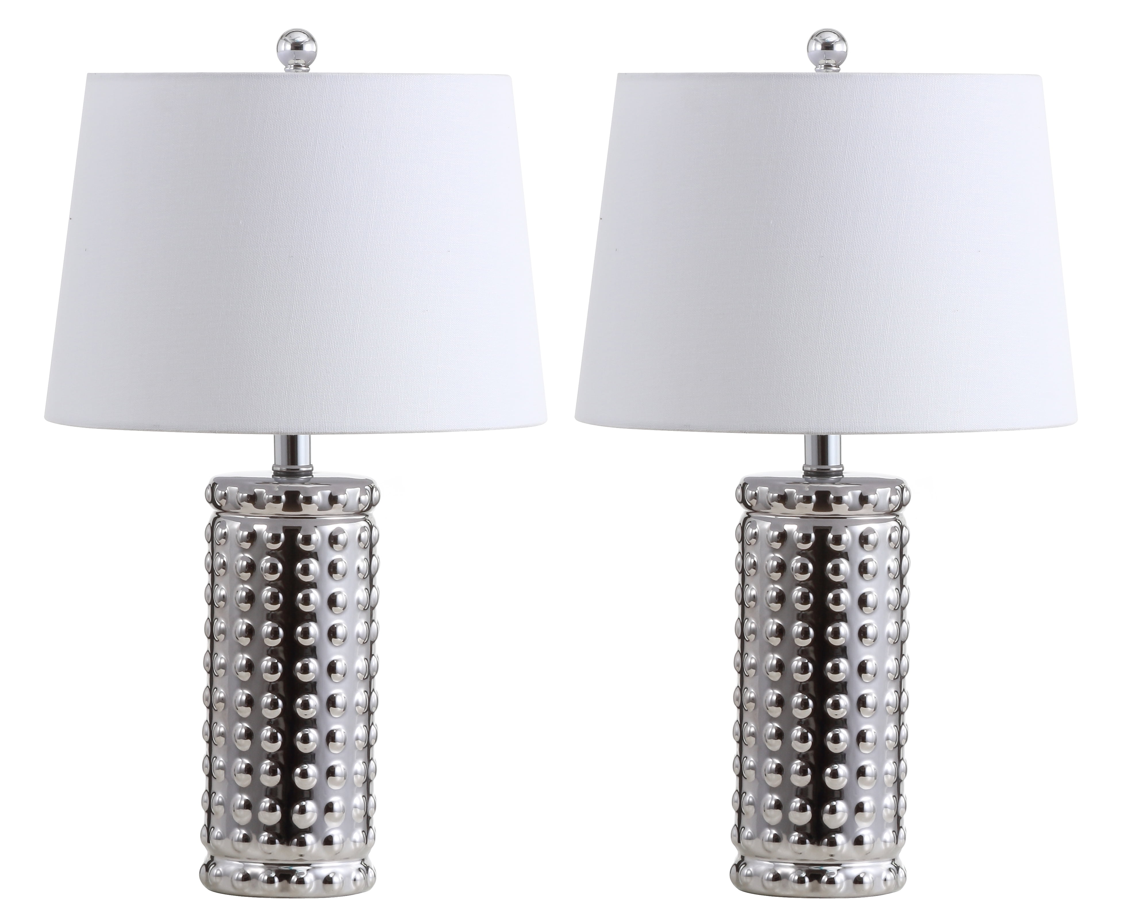 Safavieh Harlee Modern Glam 22.5 in. H Table Lamp, Chrome, Set of 2 - Image 5