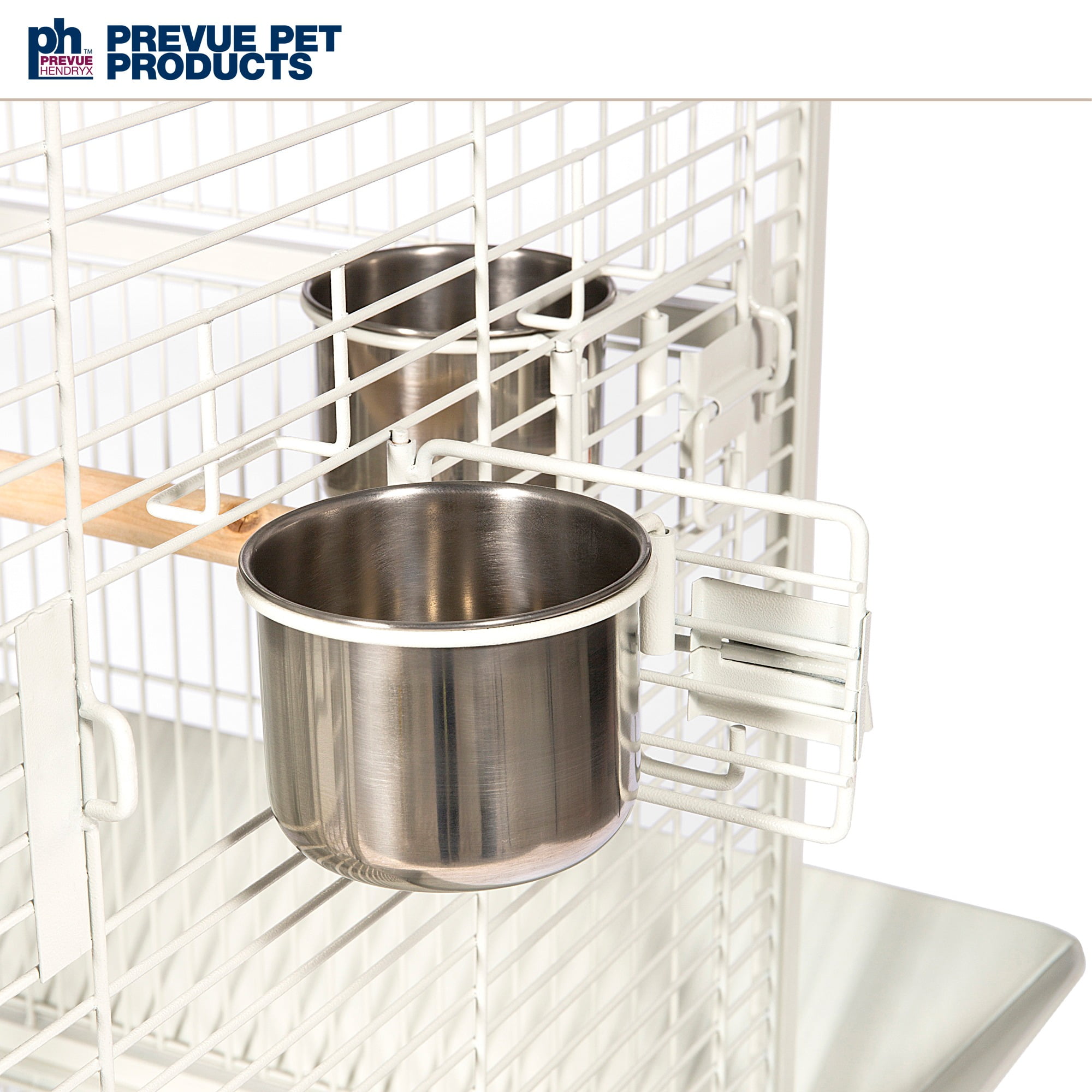 Prevue Pet Products Select Wrought Iron Parrot Bird Cage 24x20x60", Chalk White - Image 19