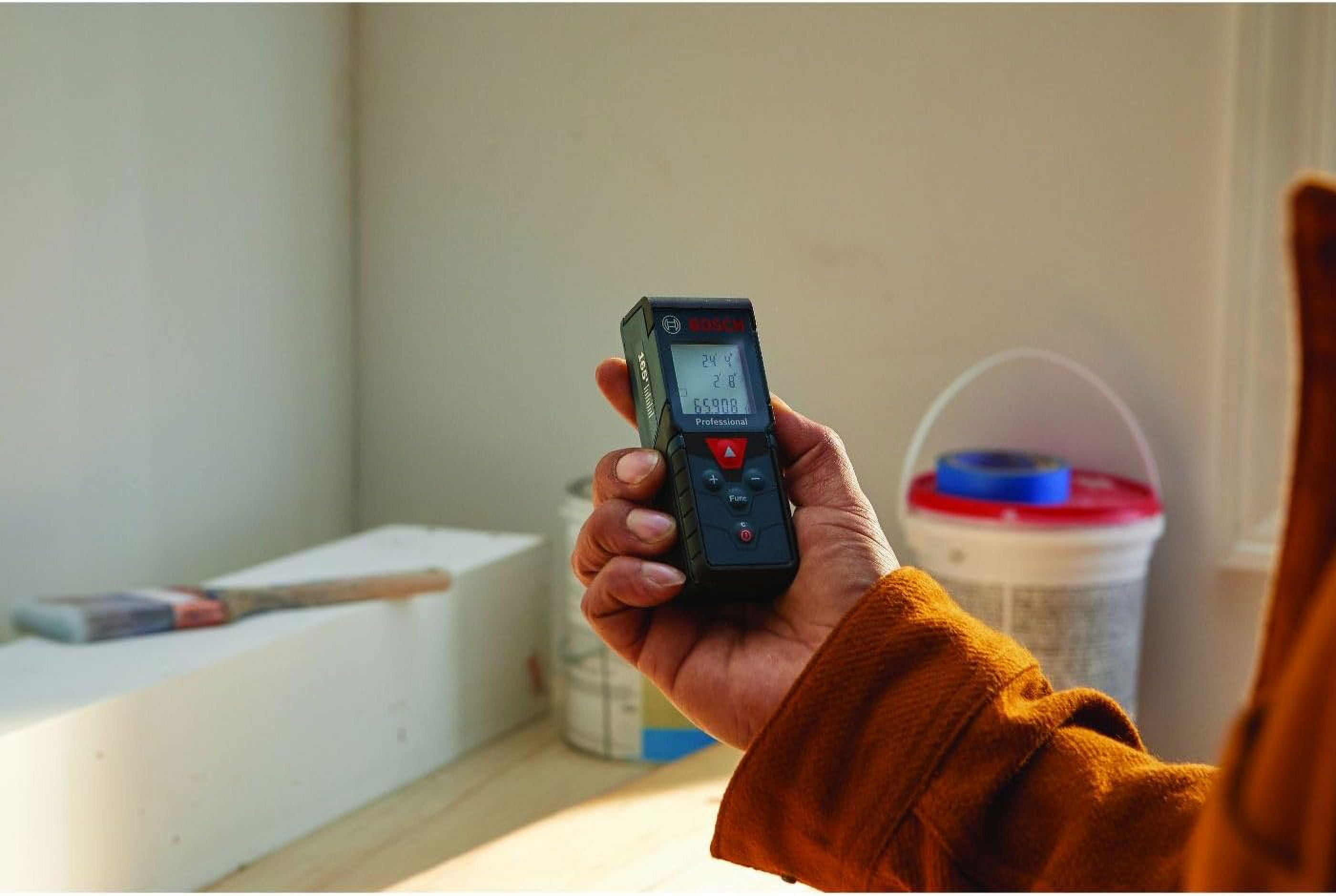 Bosch BLAZE Pro 165 Foot Handheld Digital Backlit Laser Measure Tool - Image 2